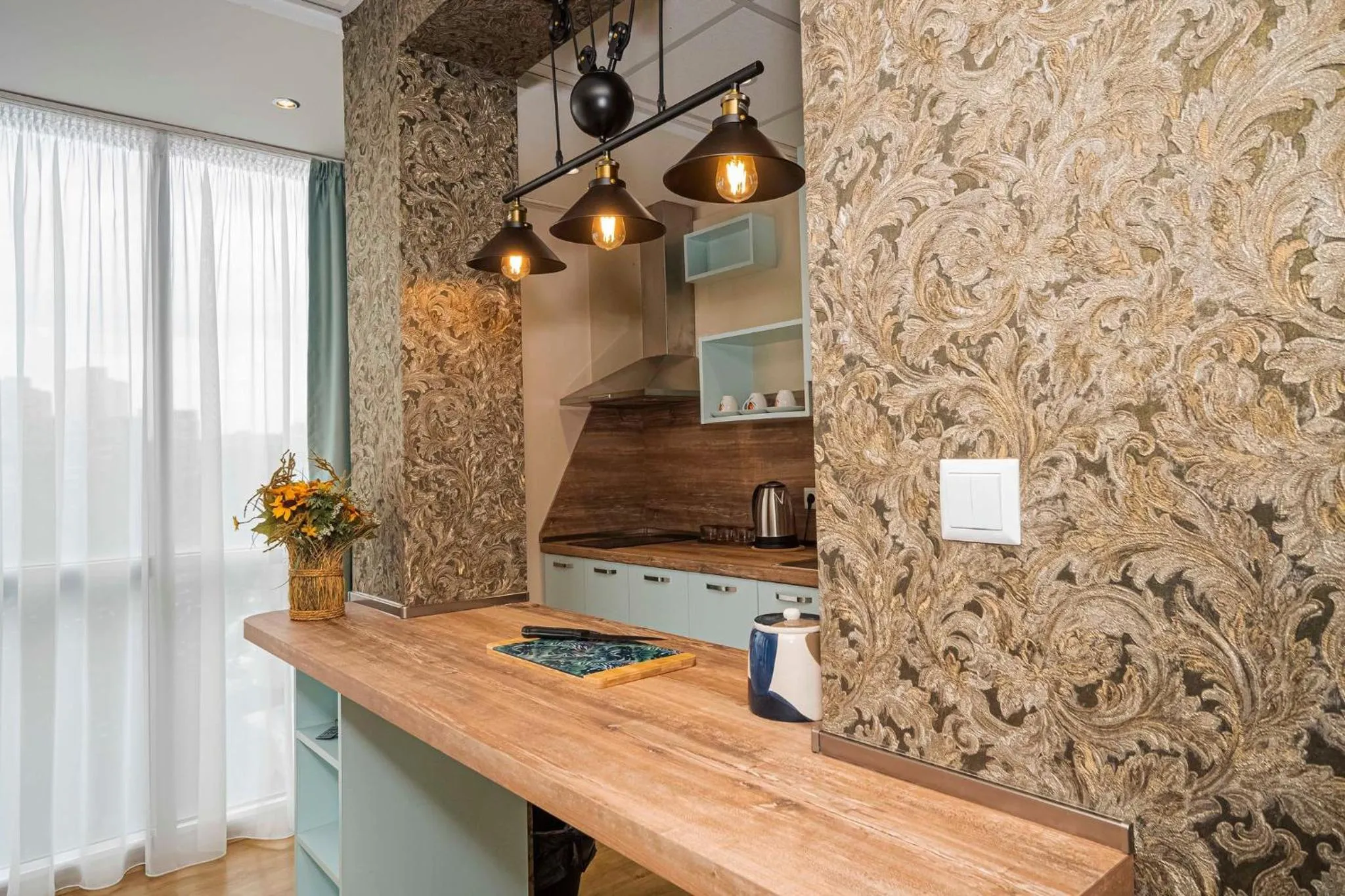 Kitchen or kitchenette in Hotel City