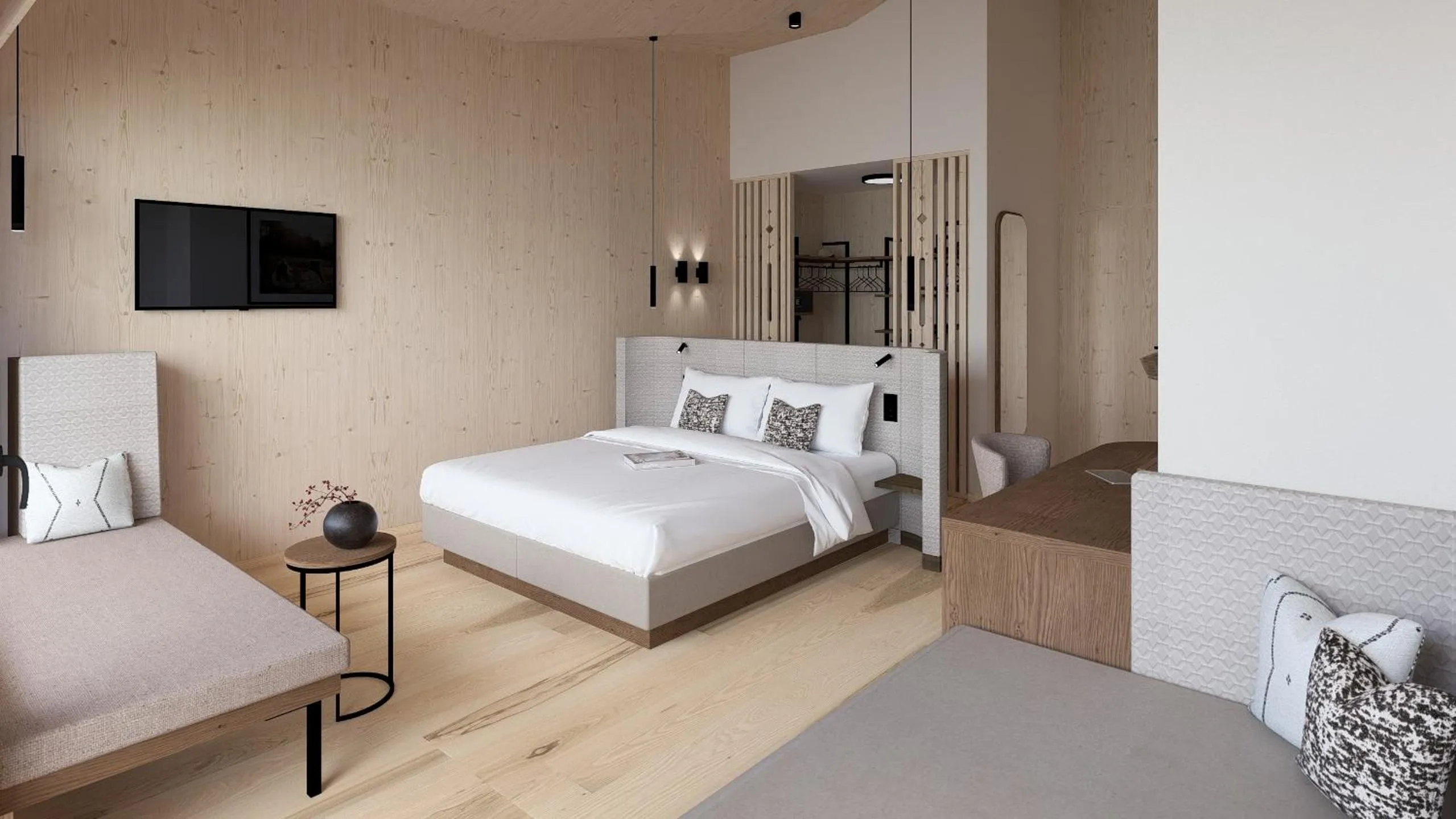 Bedroom, Bed in Hotel Neubergerhof