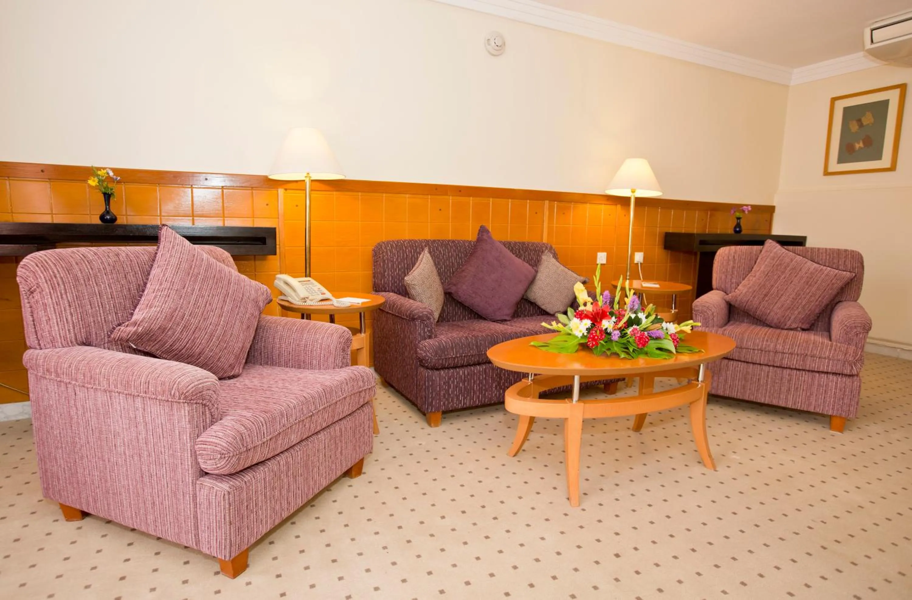 Seating area in Petra Guest House Hotel