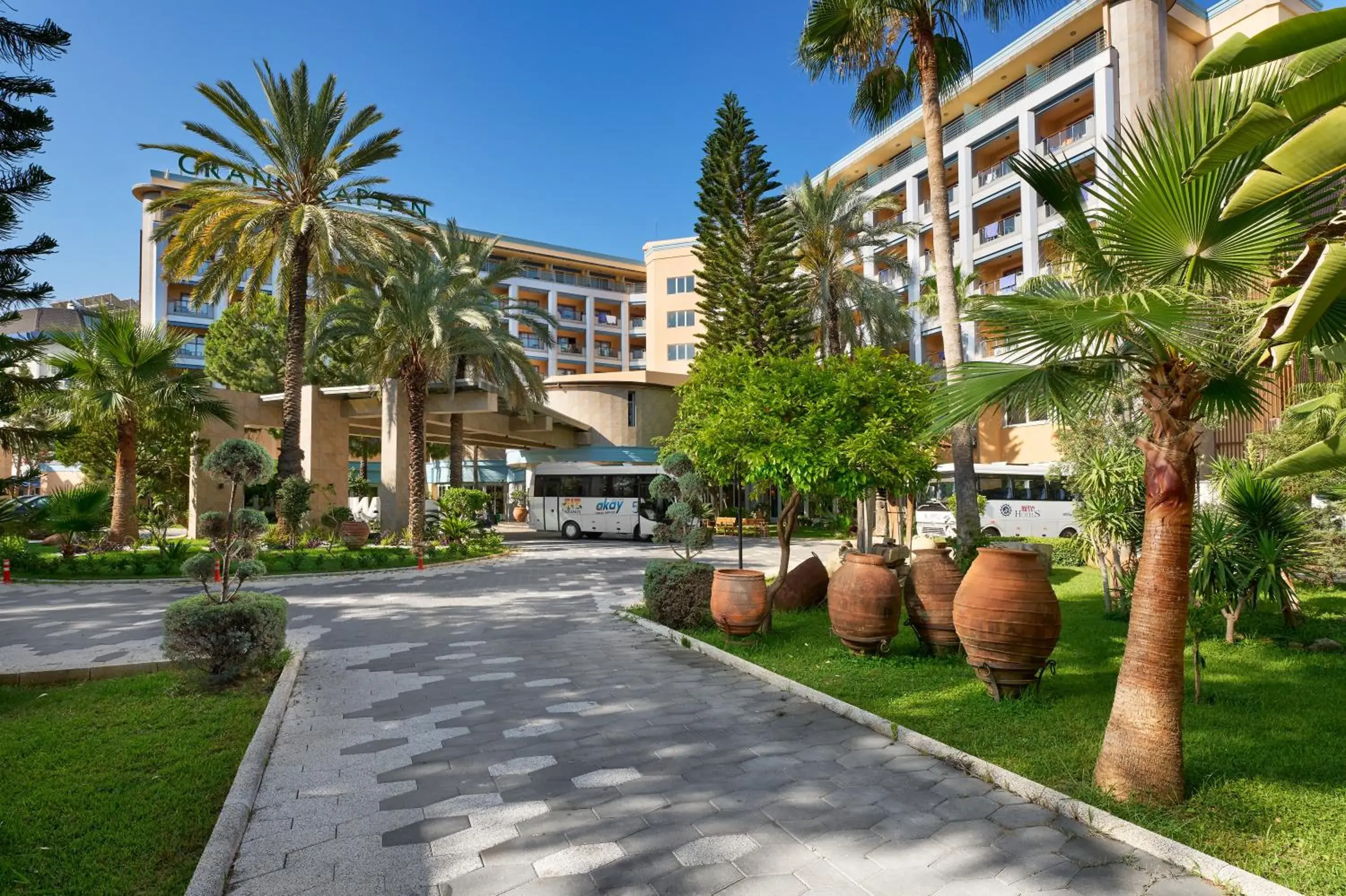 Garden view in Hotel Grand Kaptan - Ultra All Inclusive Garden view in Hotel Grand Kaptan - Ultra All Inclusive