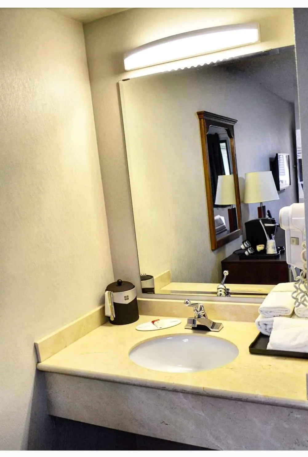 Bathroom in Super 8 by Wyndham Kelowna BC