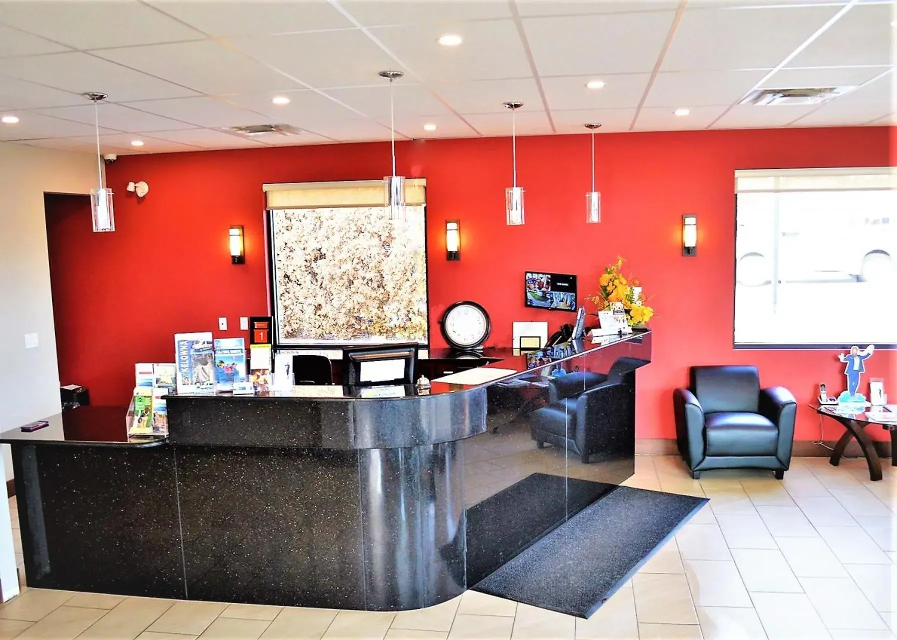 Lobby or reception in Super 8 by Wyndham Kelowna BC Lobby or reception in Super 8 by Wyndham Kelowna BC