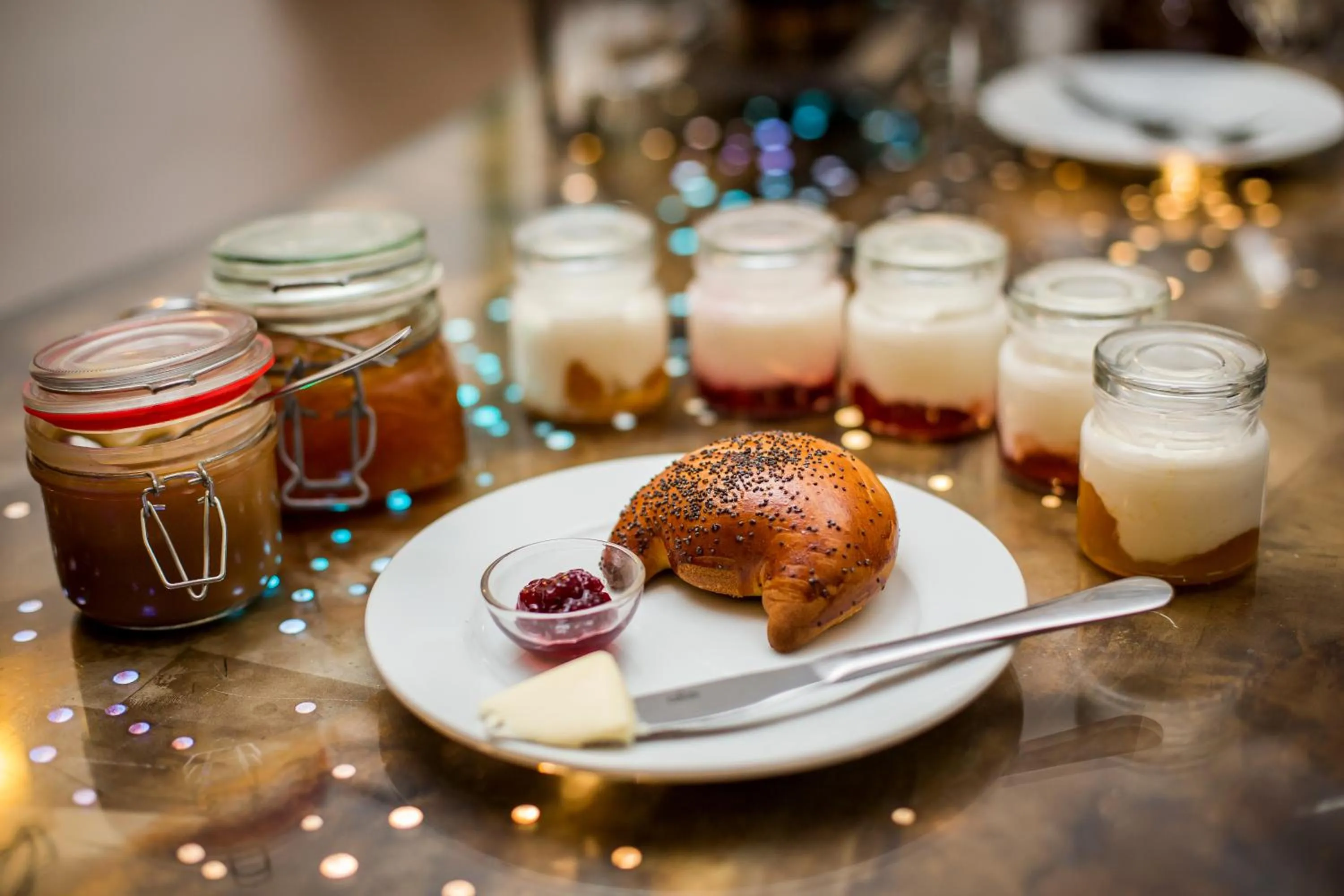 Buffet breakfast in Hotel U Zlateho jelena