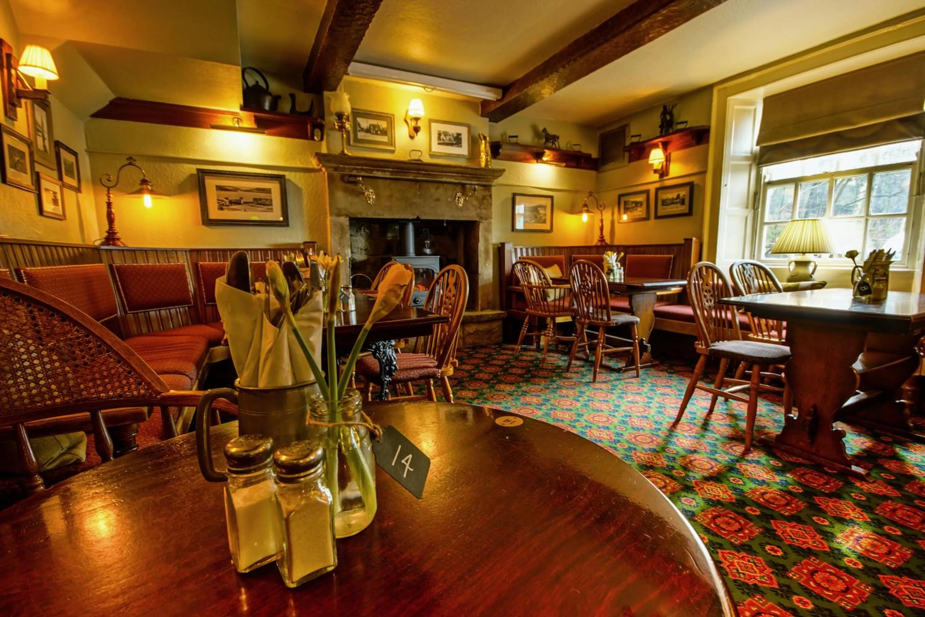 Dining area in Yorkshire Bridge Inn