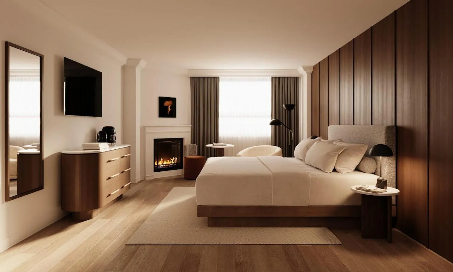 Bed in Metcalfe Hotel Montréal by Gray Collection