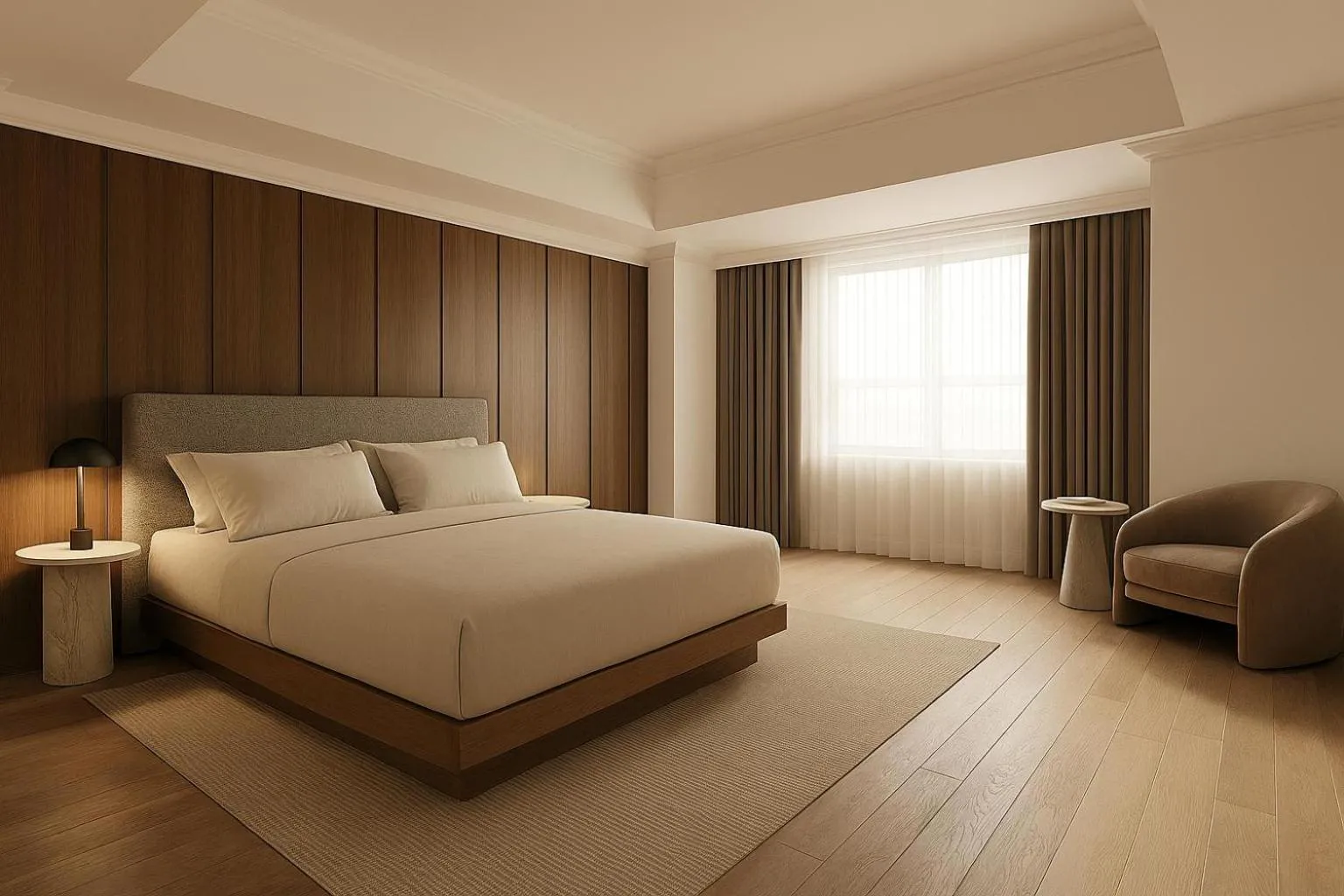 Bed in Metcalfe Hotel Montréal by Gray Collection