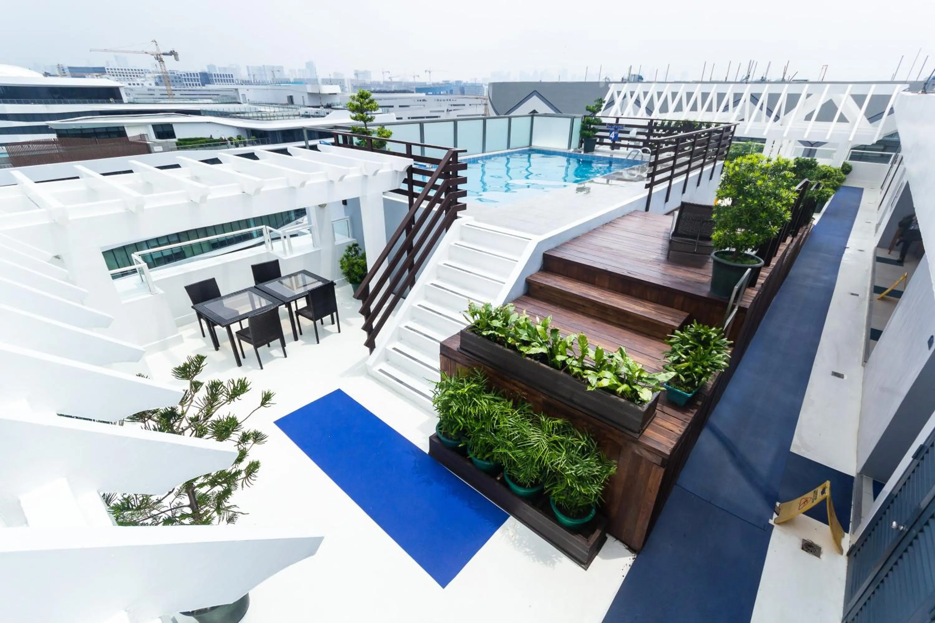 Pool view in Microtel by Wyndham Mall of Asia