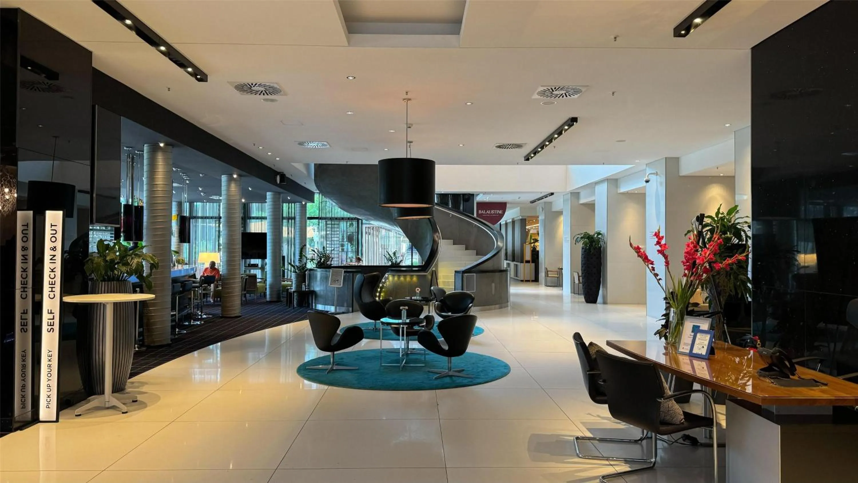 Lobby or reception in Radisson Blu Hotel, Hamburg