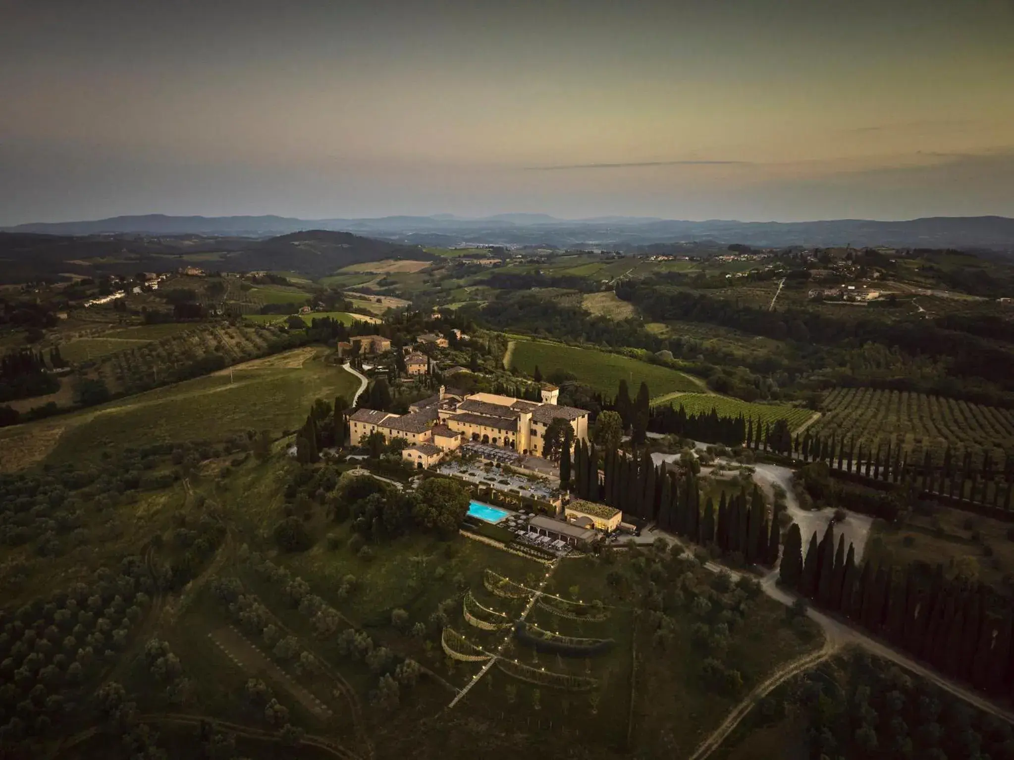 Bird's eye view in COMO Castello Del Nero Bird's eye view in COMO Castello Del Nero