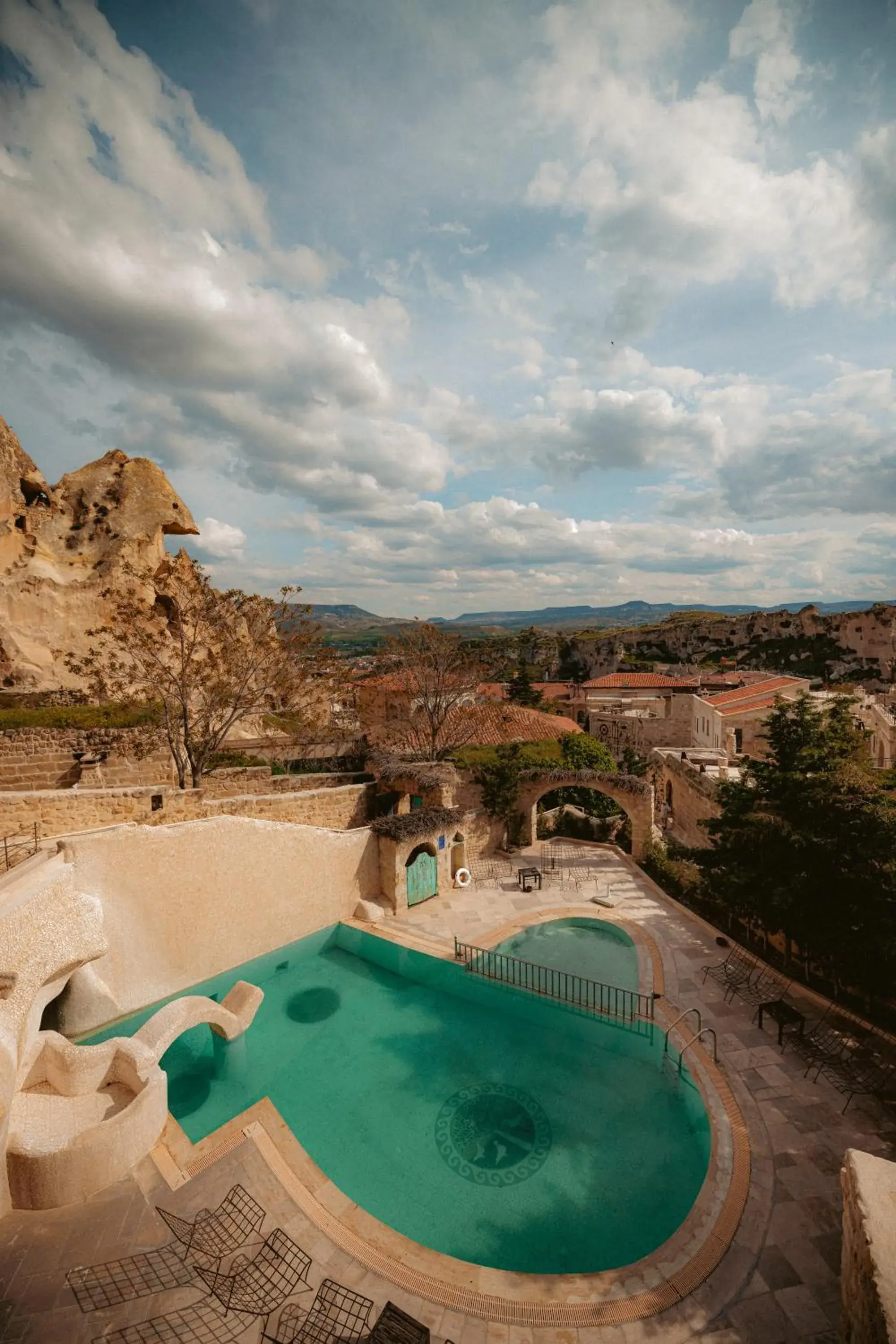 Pool view in Yunak Evleri Cappadocia Pool view in Yunak Evleri Cappadocia