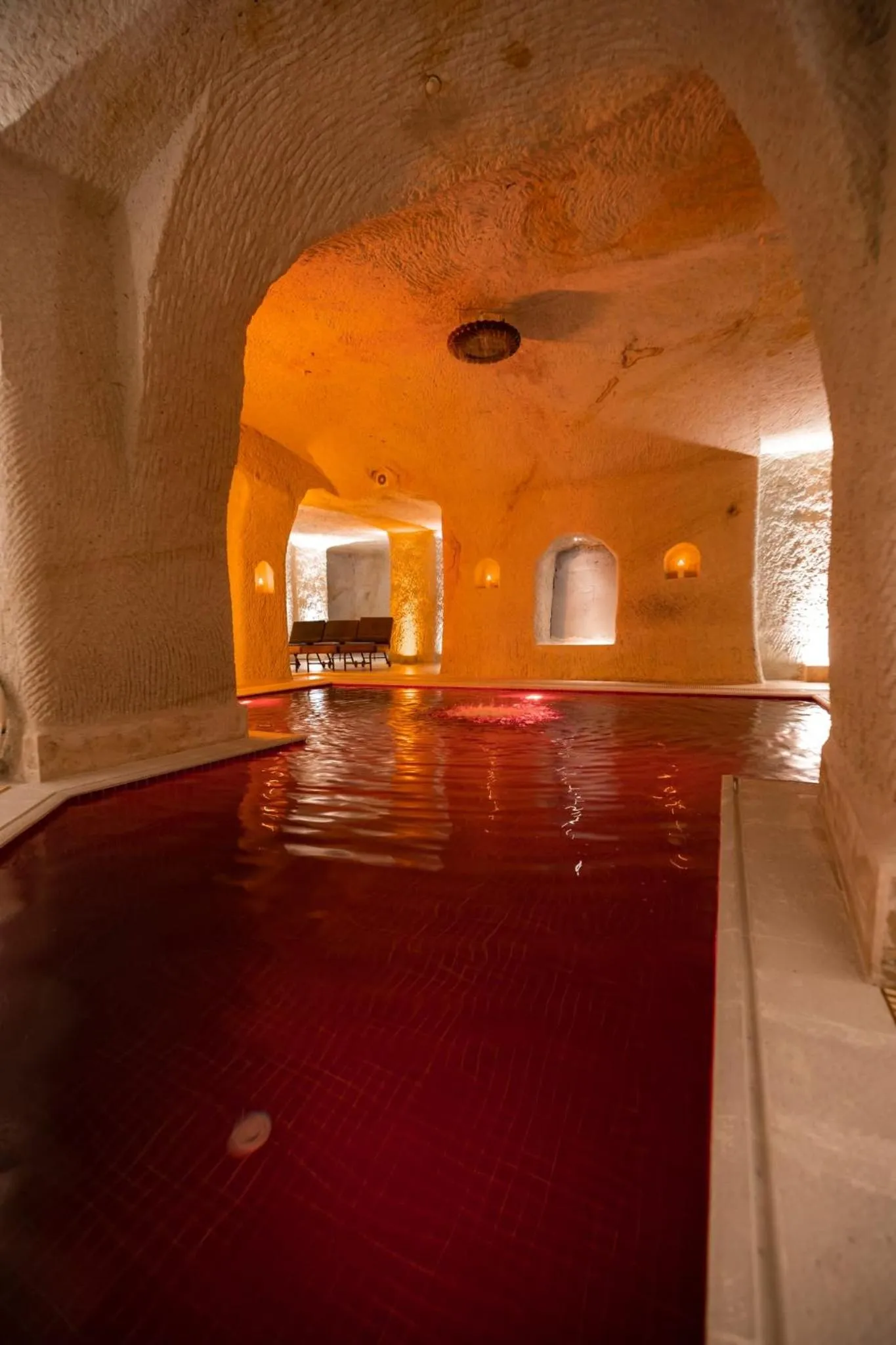 Swimming pool in Yunak Evleri Cappadocia