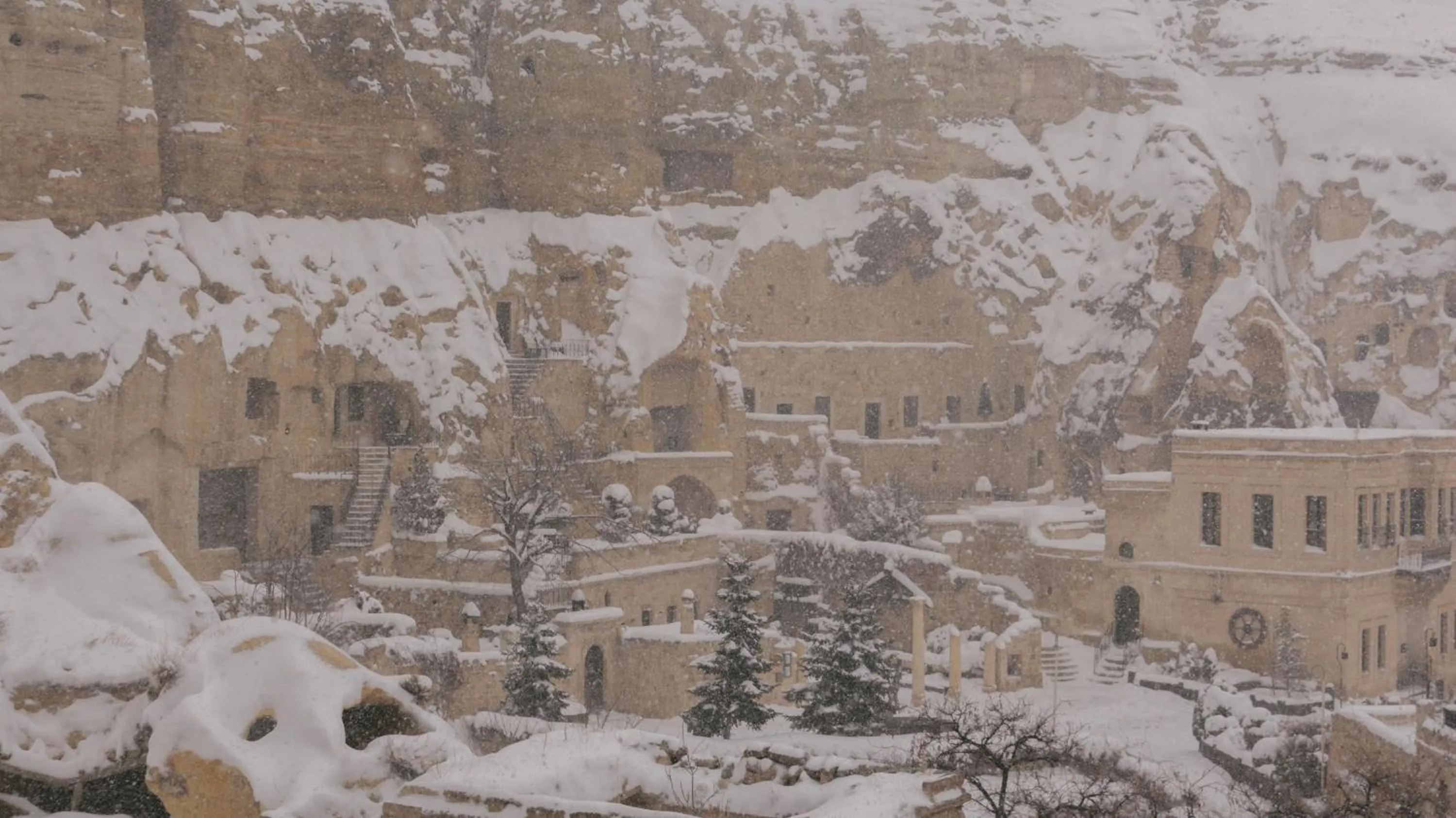 Natural landscape in Yunak Evleri Cappadocia