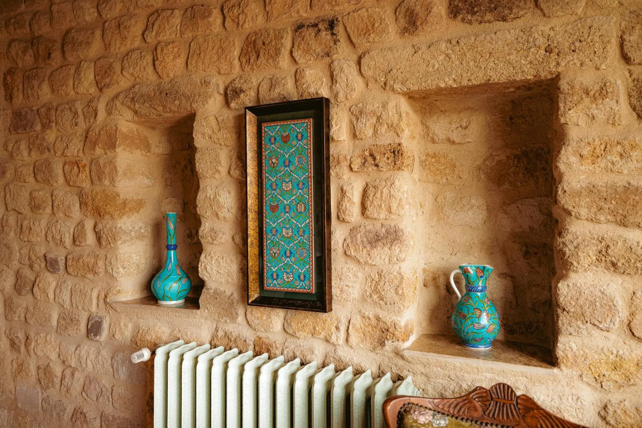 Decorative detail in Yunak Evleri Cappadocia