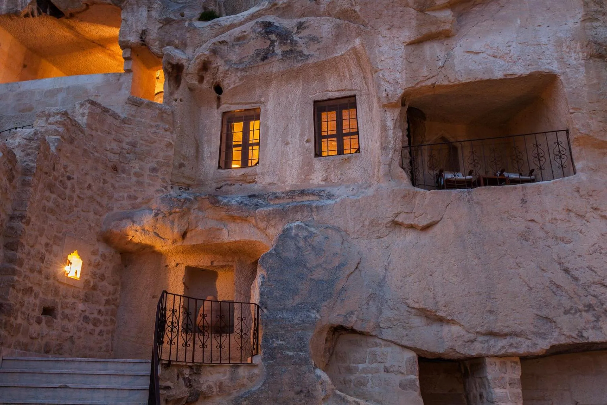 Natural landscape in Yunak Evleri Cappadocia