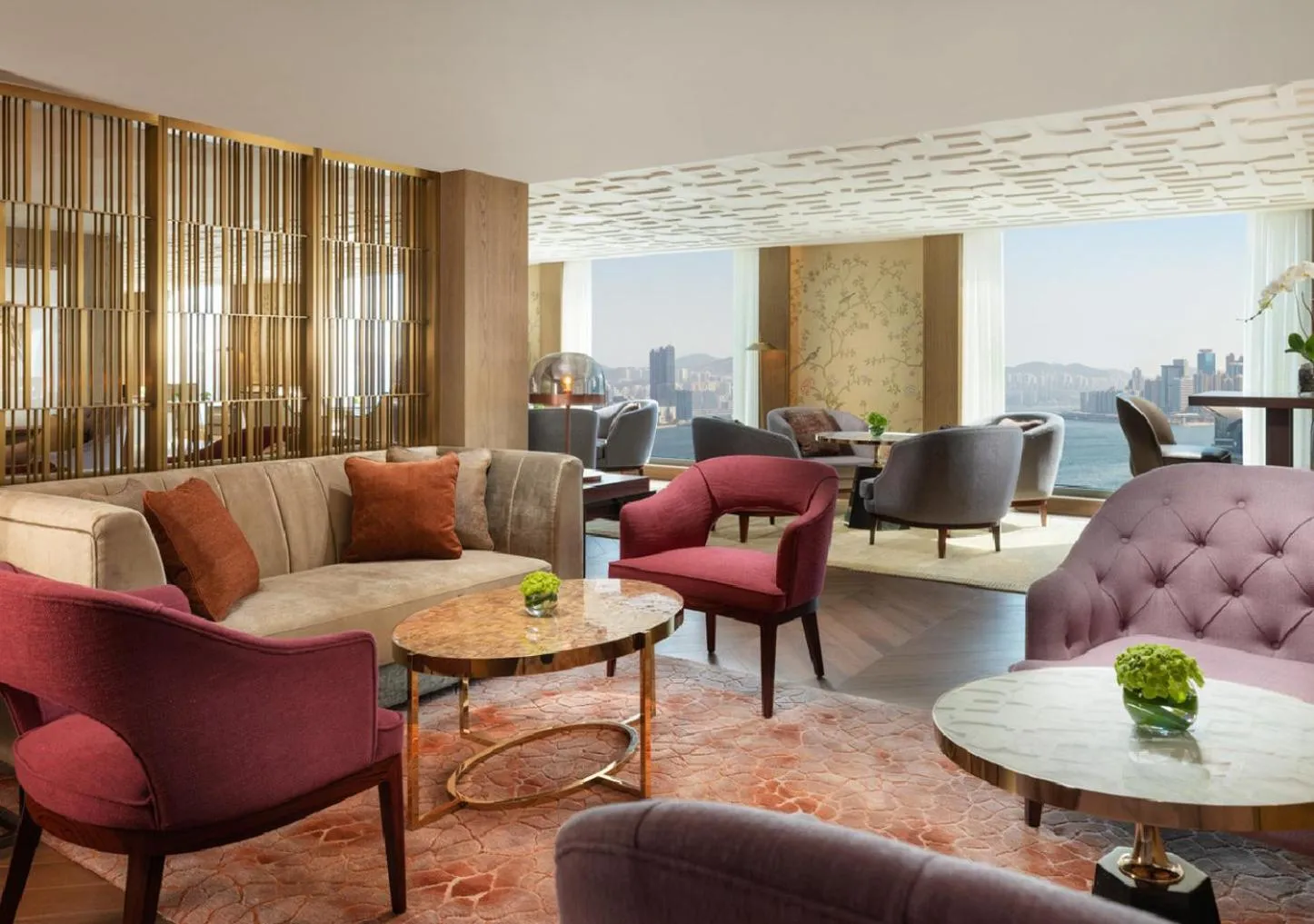 Decorative detail in Mandarin Oriental, Hong Kong