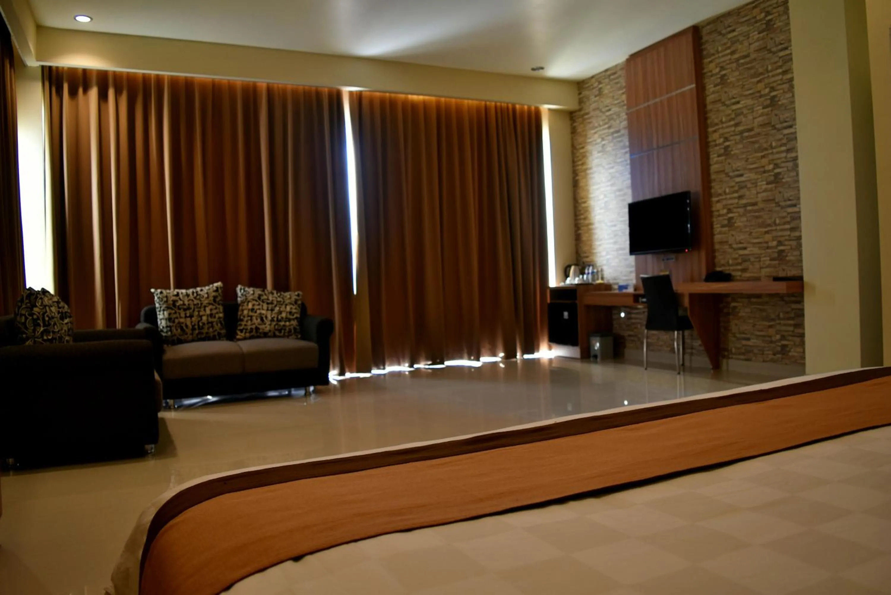 TV and multimedia, Bed in Padadita Beach Hotel