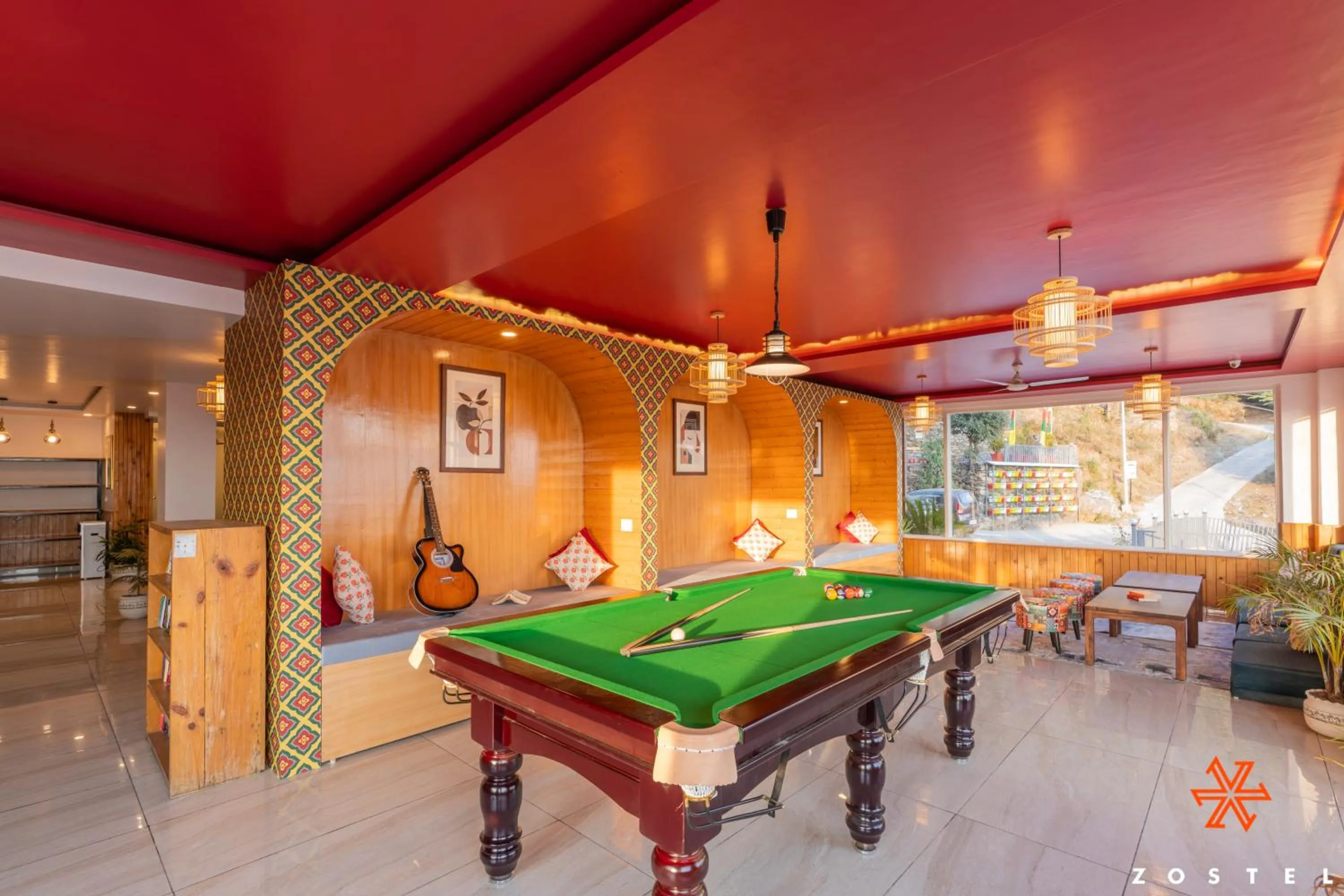 Billiard in Zostel Dharamkot