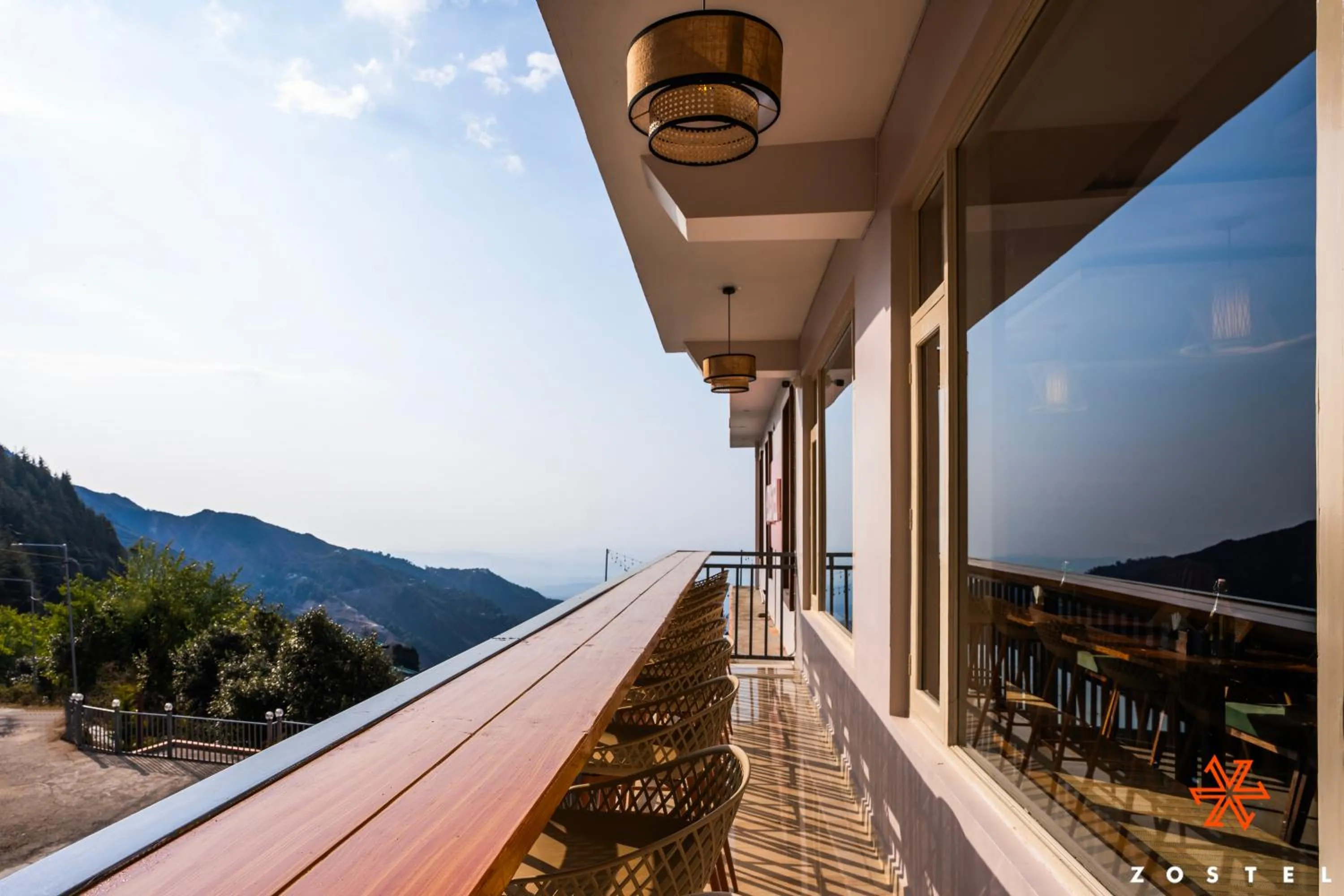 Balcony/Terrace in Zostel Dharamkot