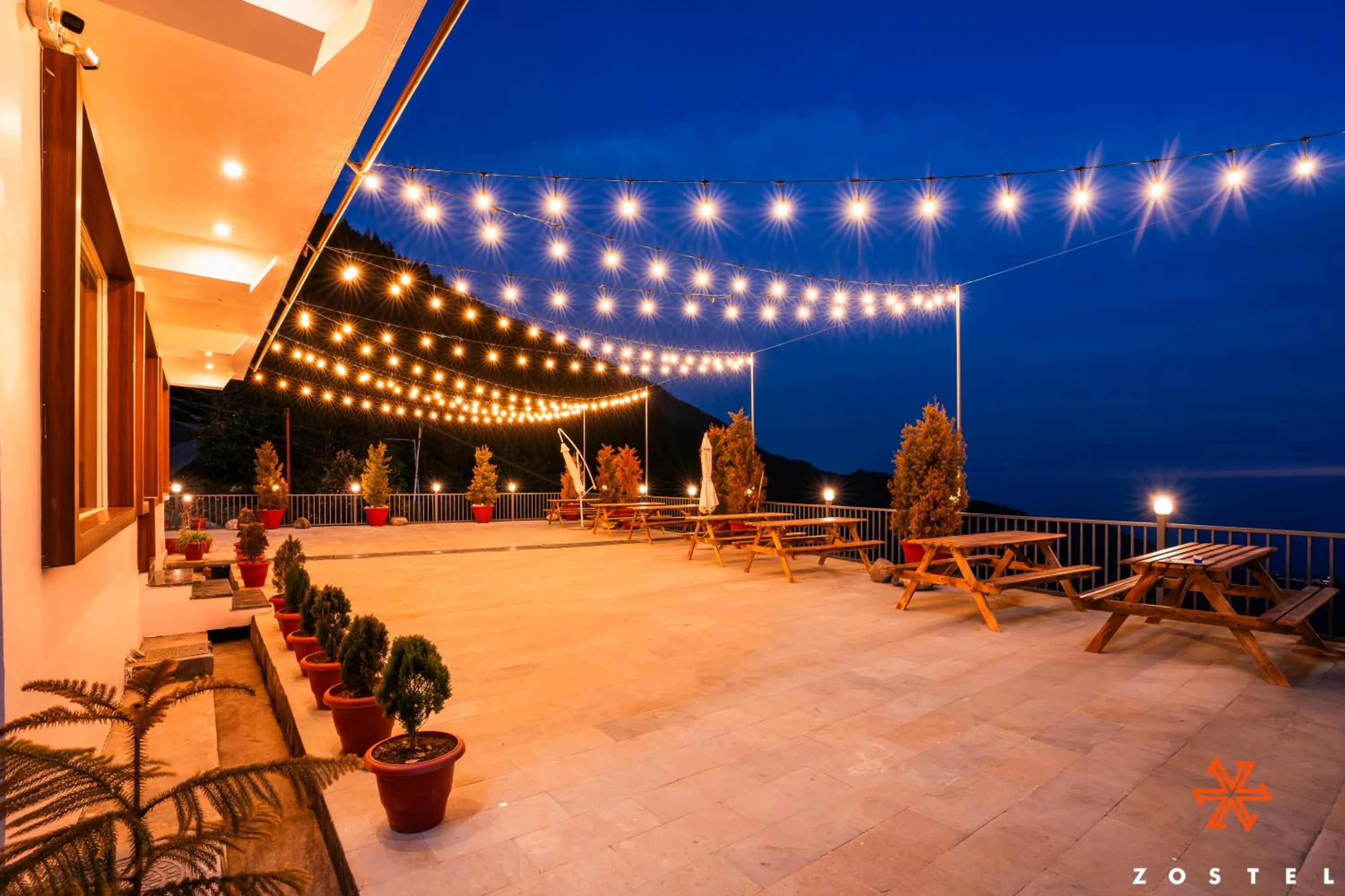 Night in Zostel Dharamkot