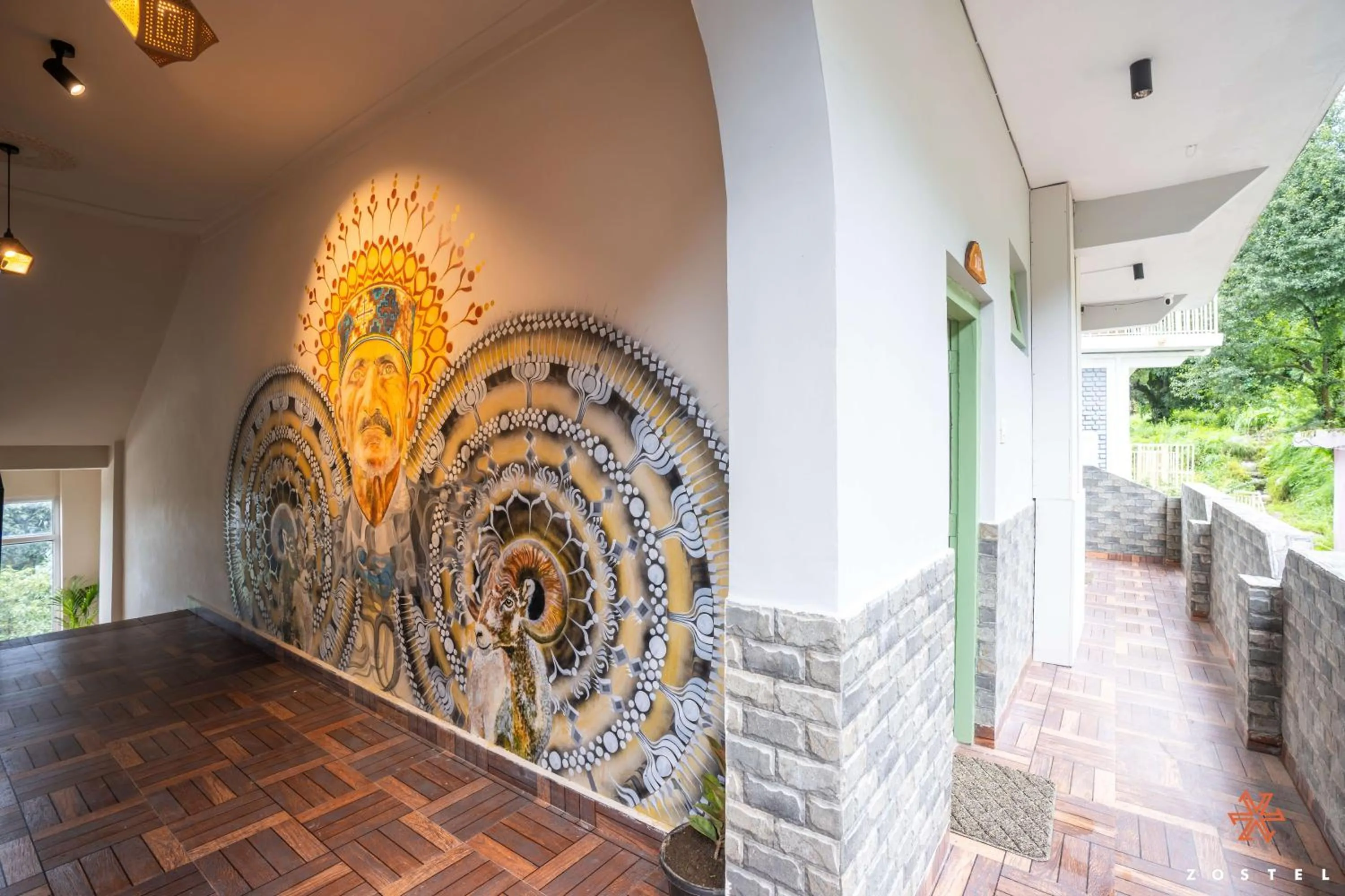 Balcony/Terrace in Zostel Dharamkot