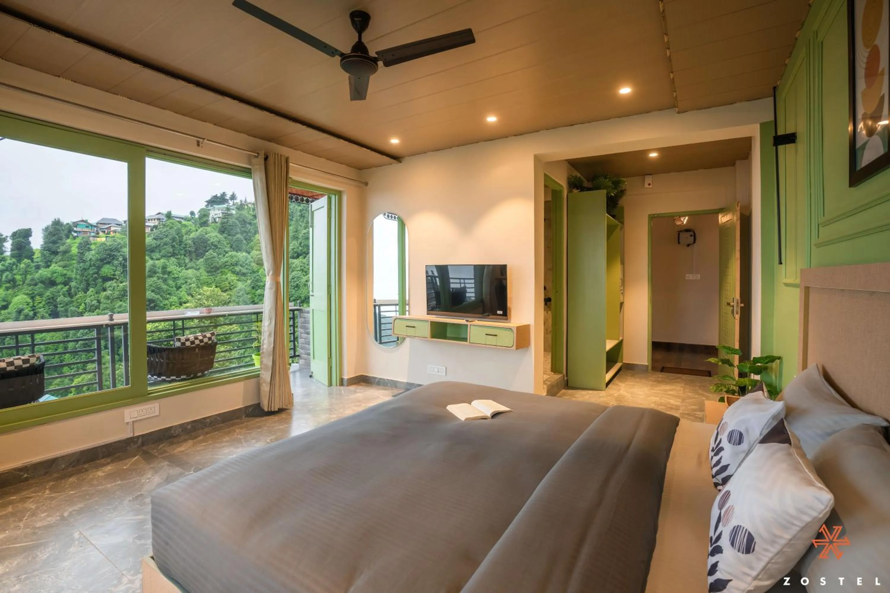 Bed in Zostel Dharamkot