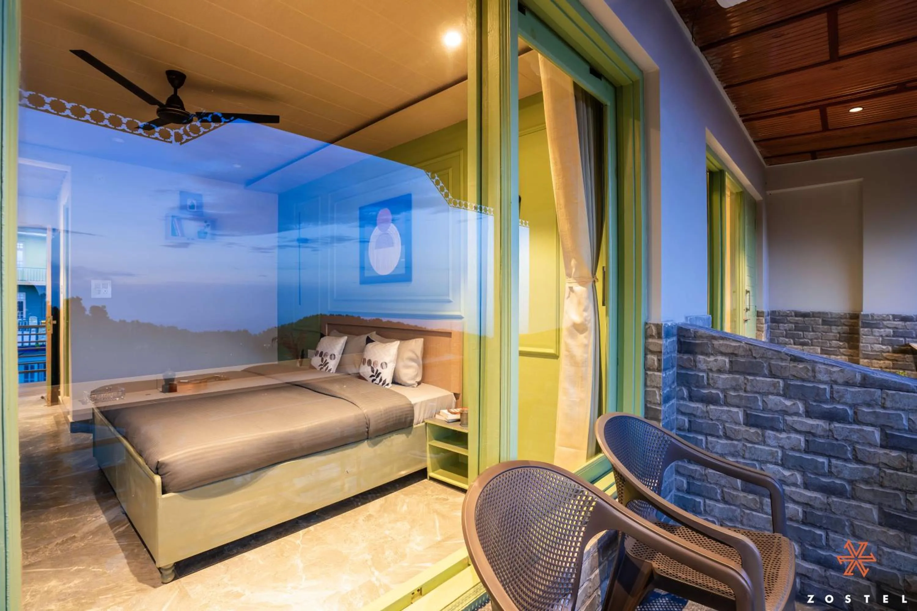 Photo of the whole room in Zostel Dharamkot