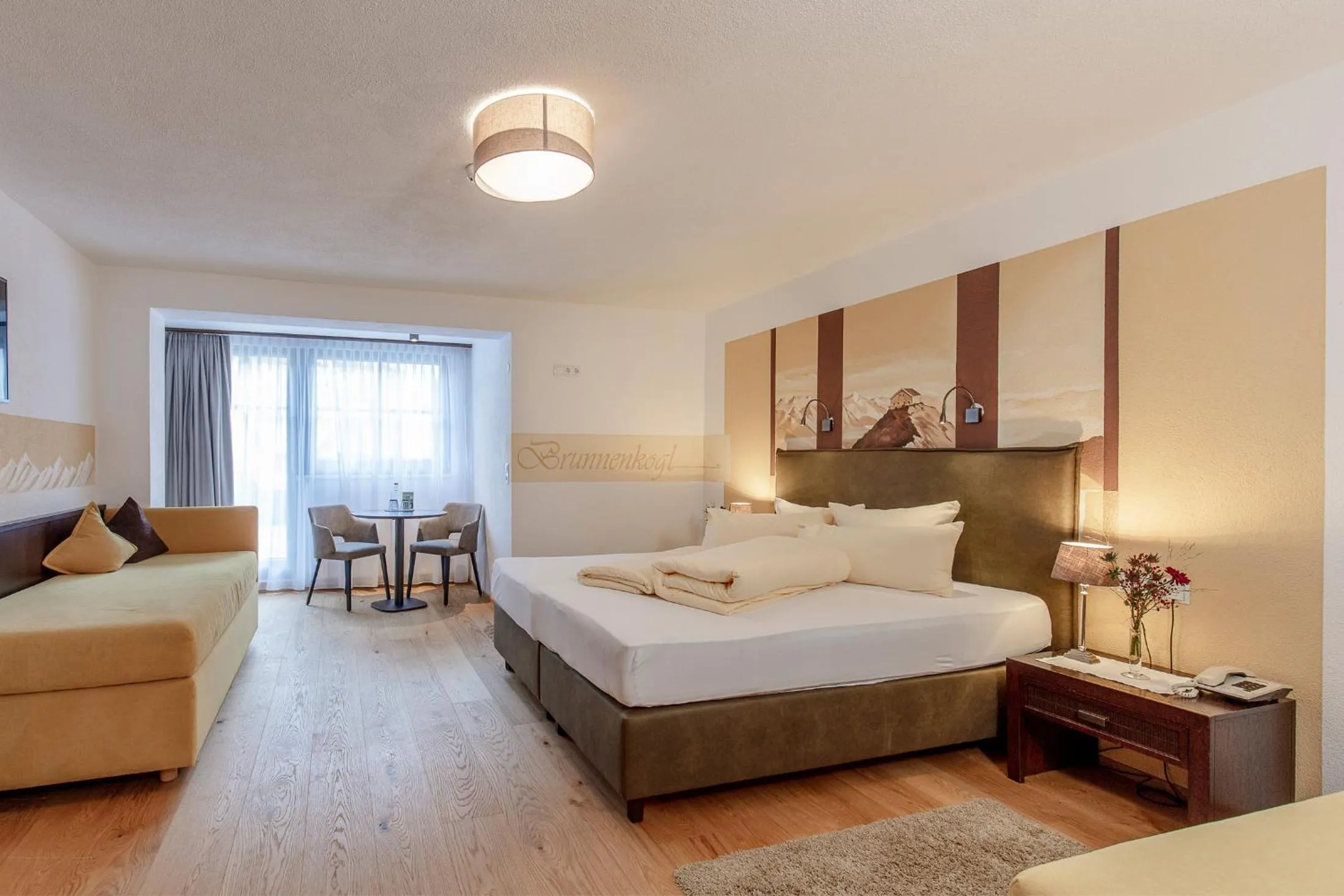 Bedroom, Bed in Hotel Hubertus