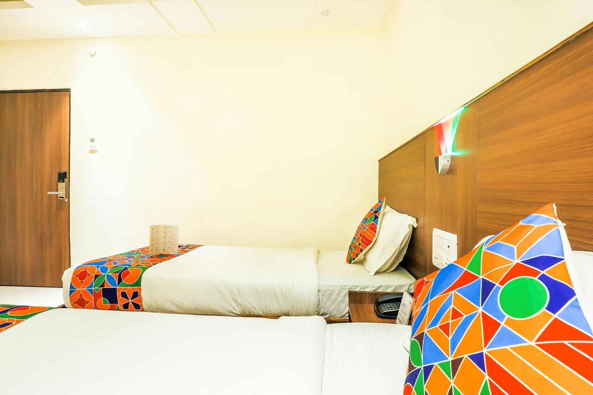 Bedroom, Bed in FabHotel RR Grand - Next to Trendset Mall