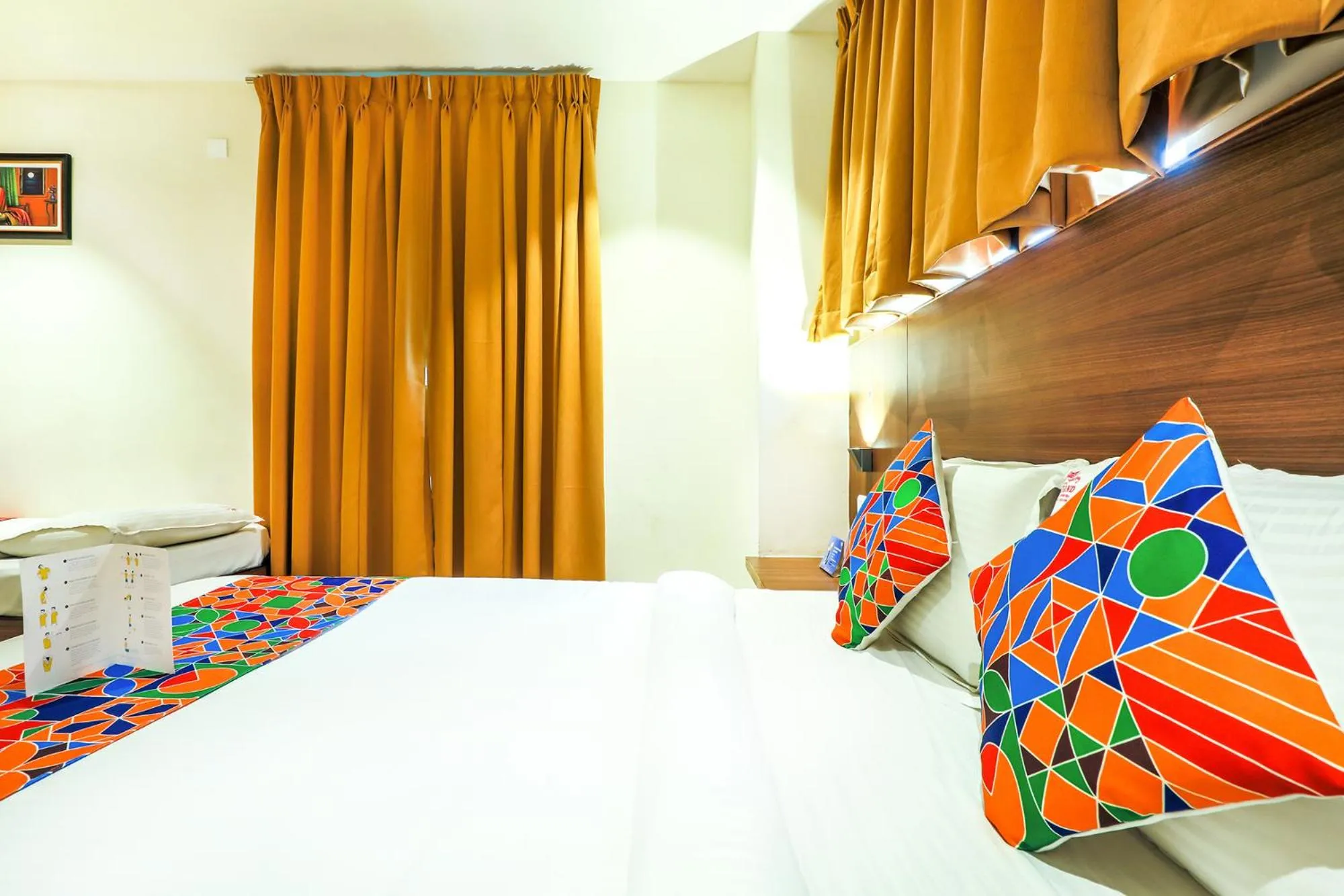 Bedroom, Bed in FabHotel RR Grand - Next to Trendset Mall