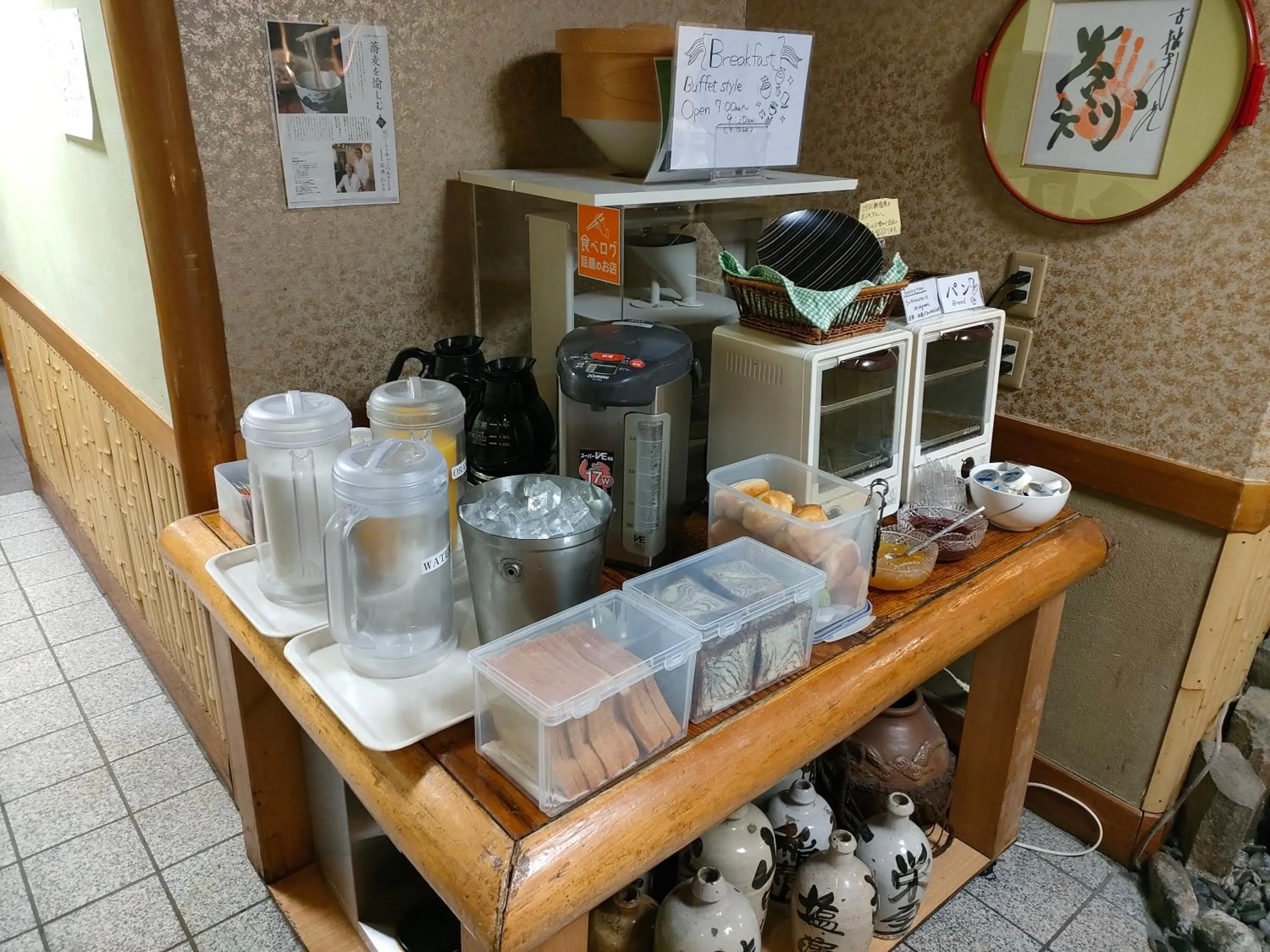 Buffet breakfast in Hotel Edoya