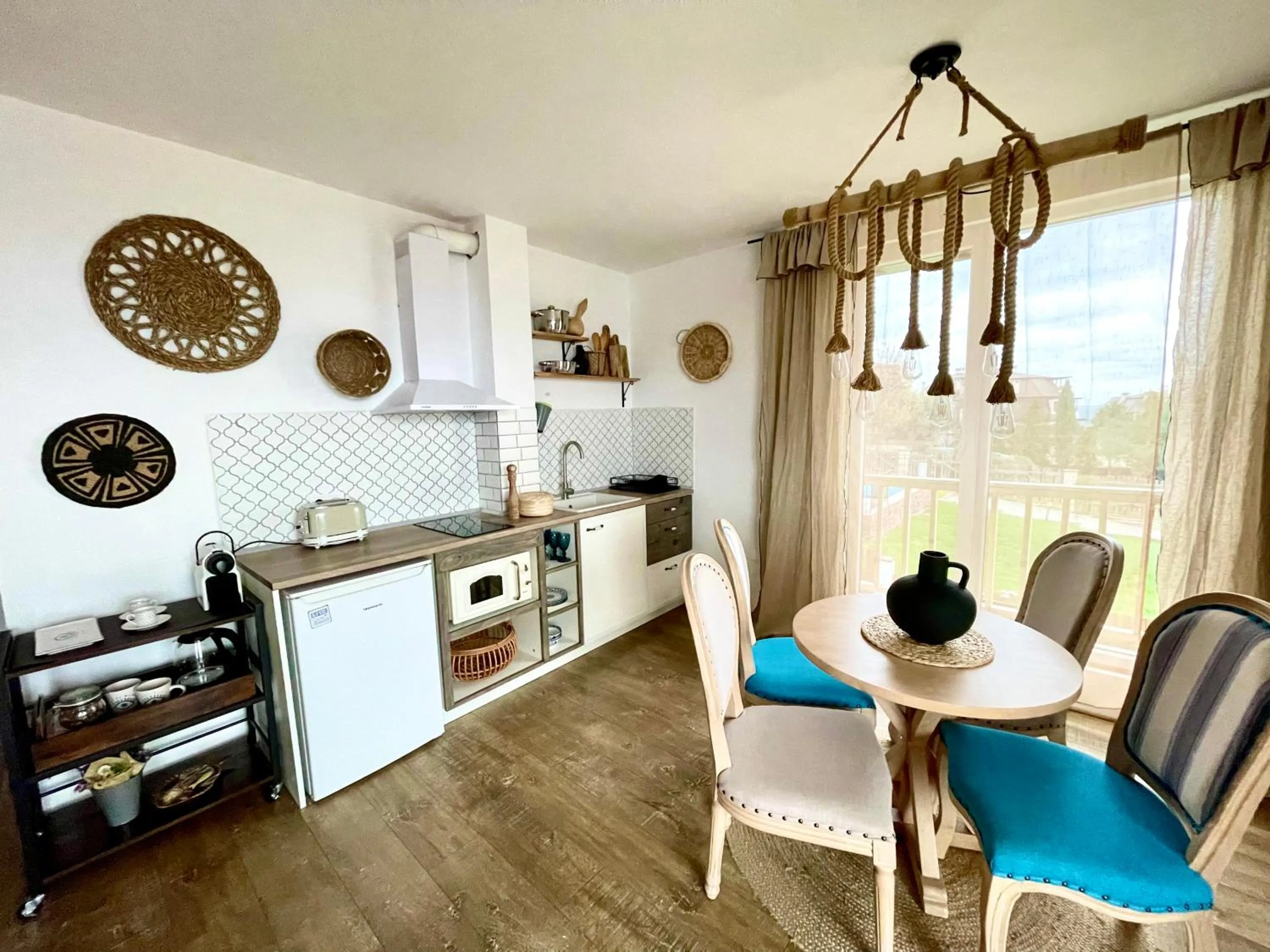 Kitchen or kitchenette in Casa de oro Alma