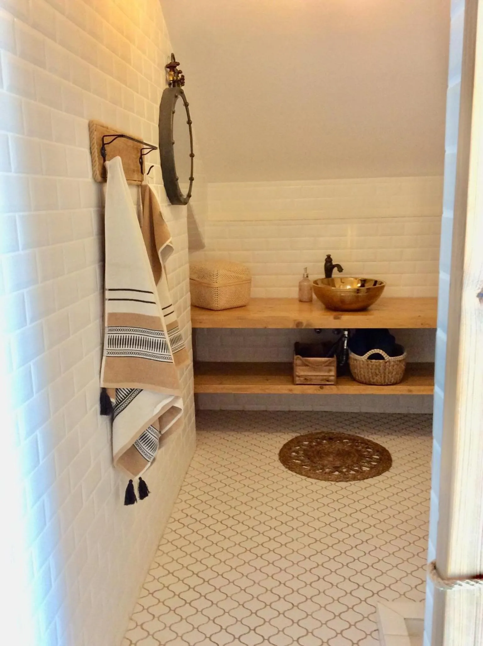 Bathroom, Bed in Casa de oro Alma