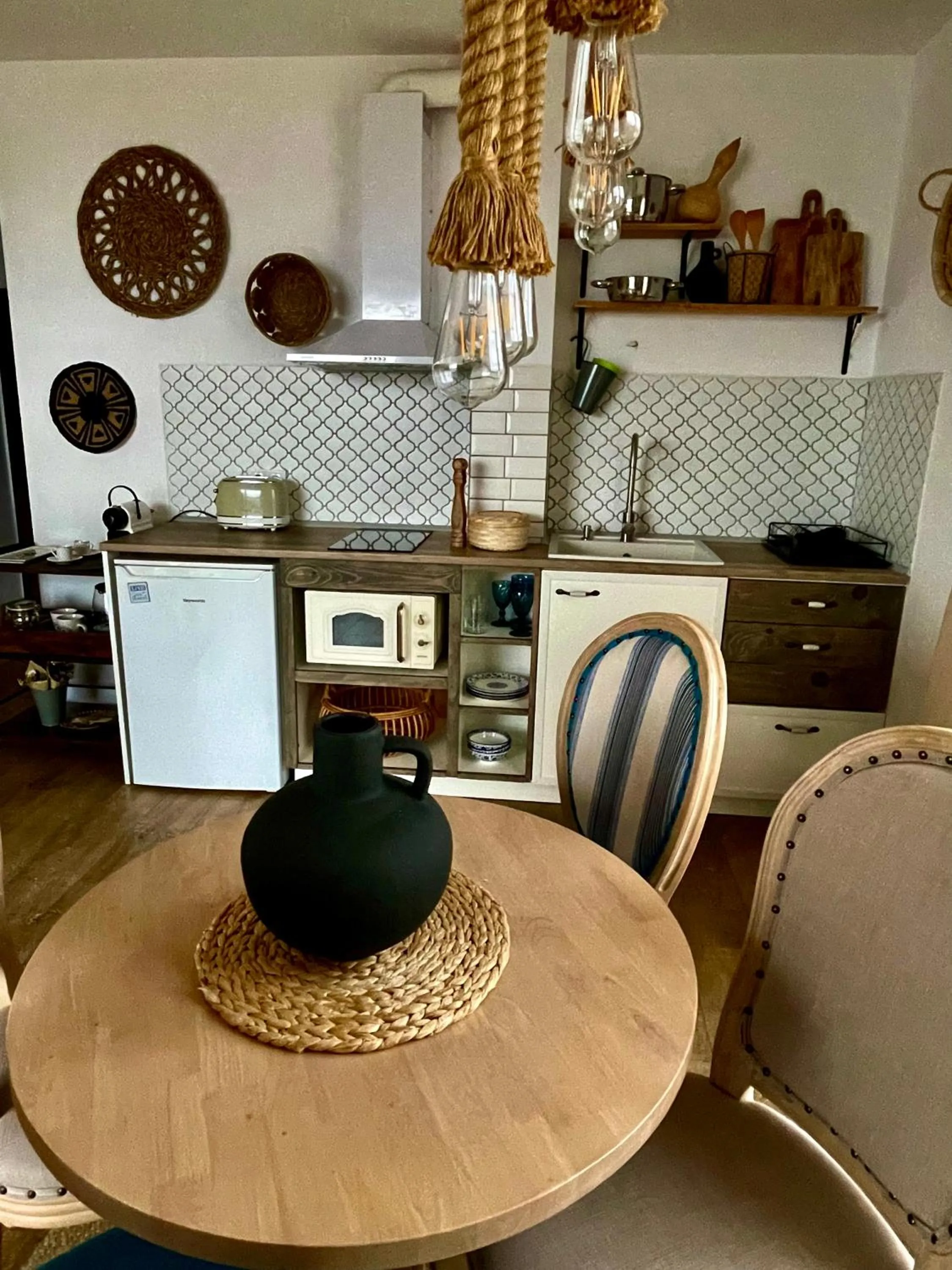 Kitchen or kitchenette in Casa de oro Alma