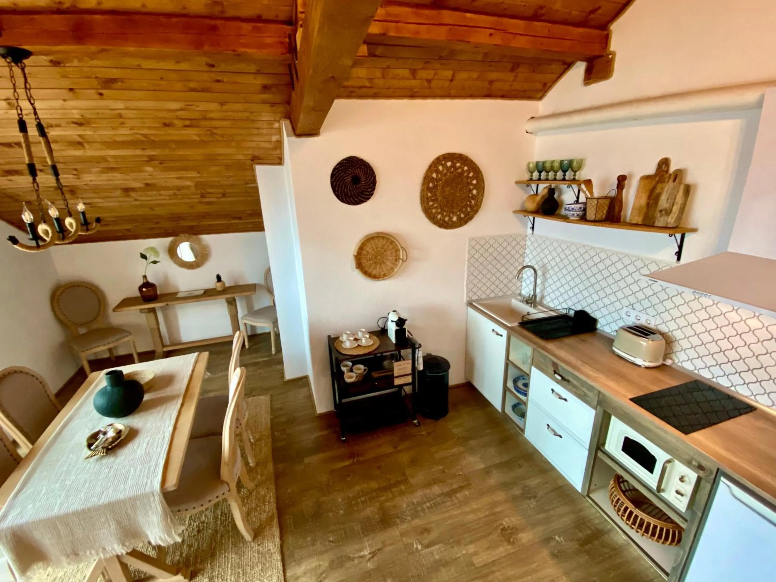 Kitchen or kitchenette in Casa de oro Alma