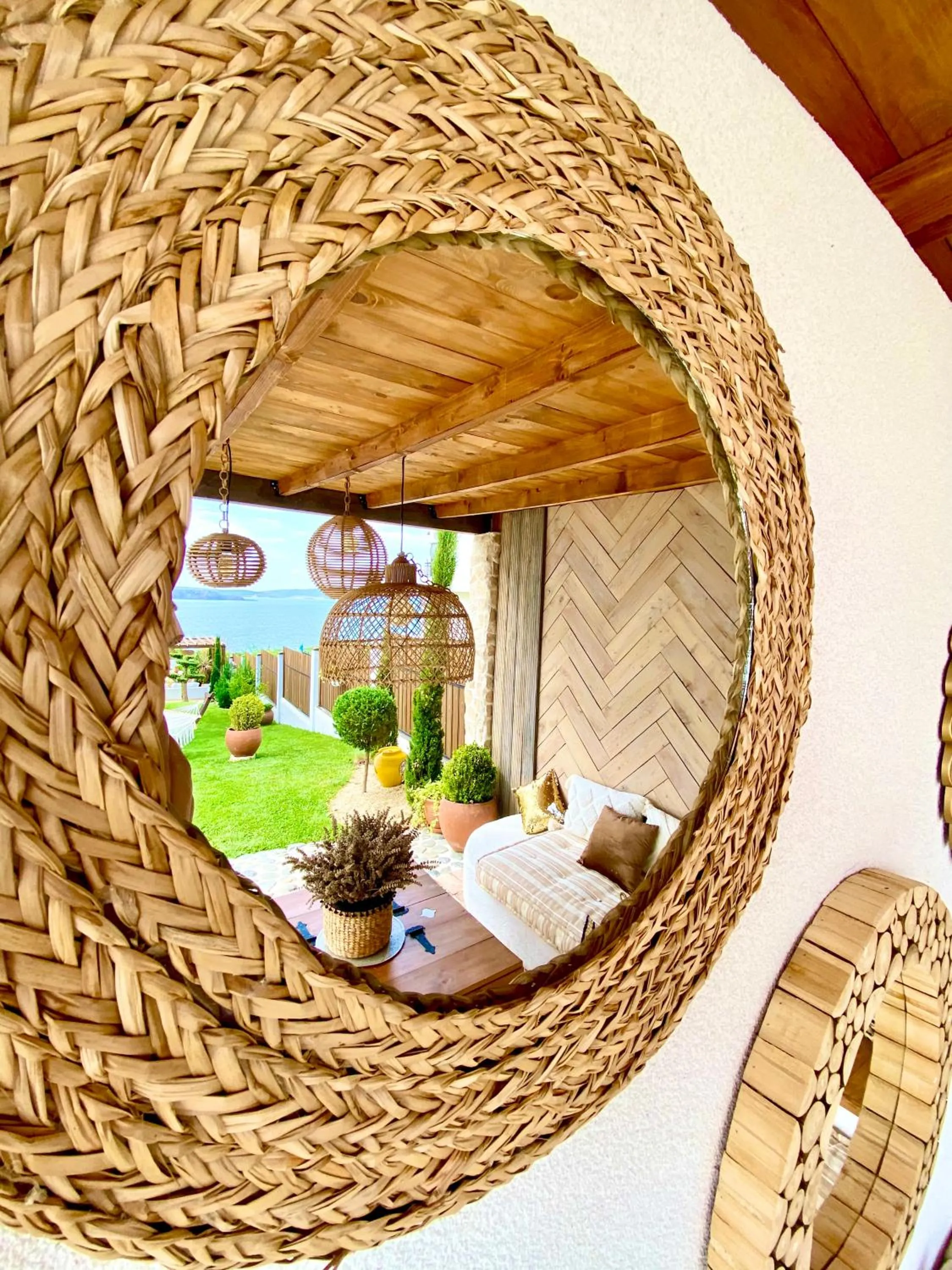 Seating area in Casa de oro Alma