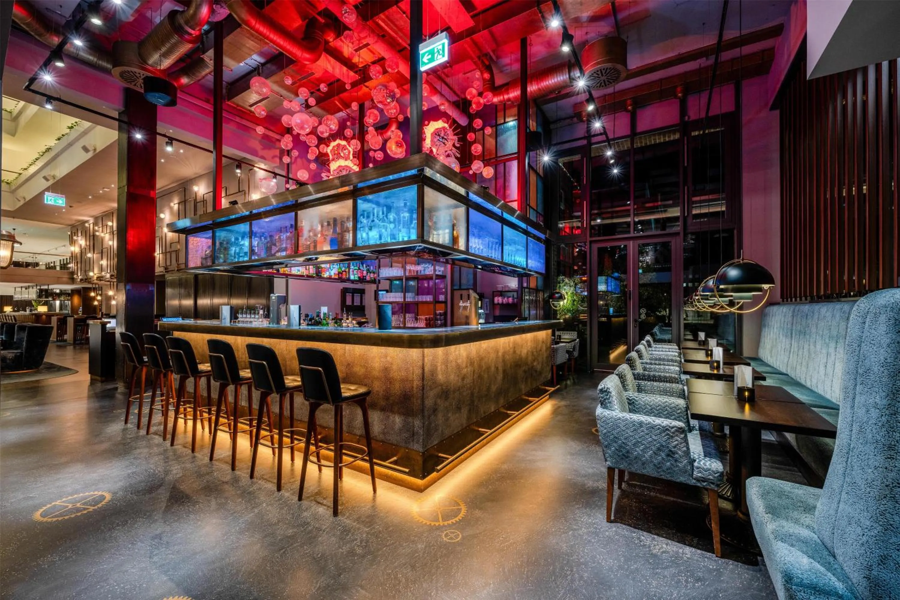 Lounge or bar in Radisson Blu Senator Hotel, Lübeck