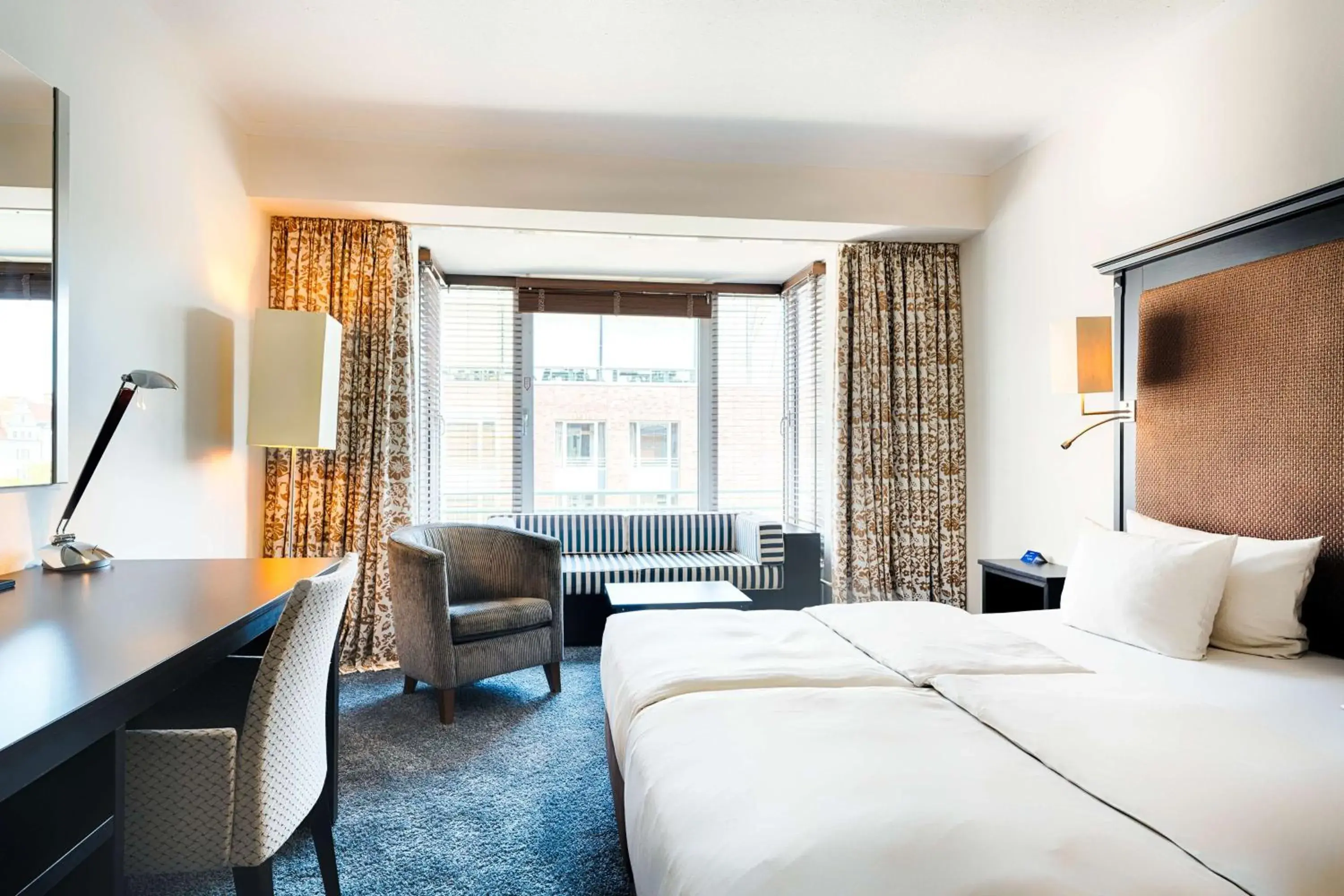 Bedroom, Bed in Radisson Blu Senator Hotel, Lübeck Bedroom, Bed in Radisson Blu Senator Hotel, Lübeck