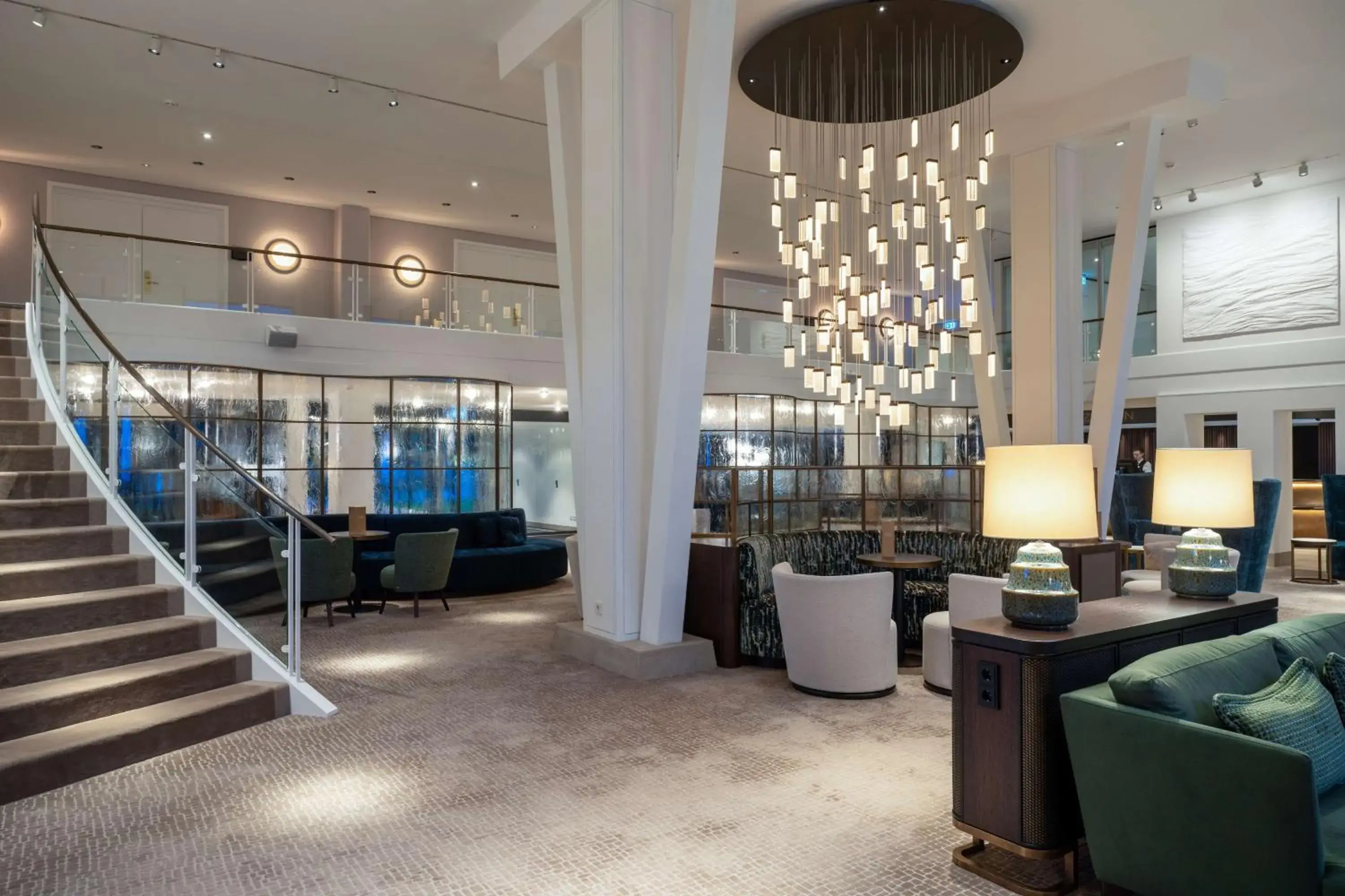 Lobby or reception in Radisson Blu Senator Hotel, Lübeck Lobby or reception in Radisson Blu Senator Hotel, Lübeck