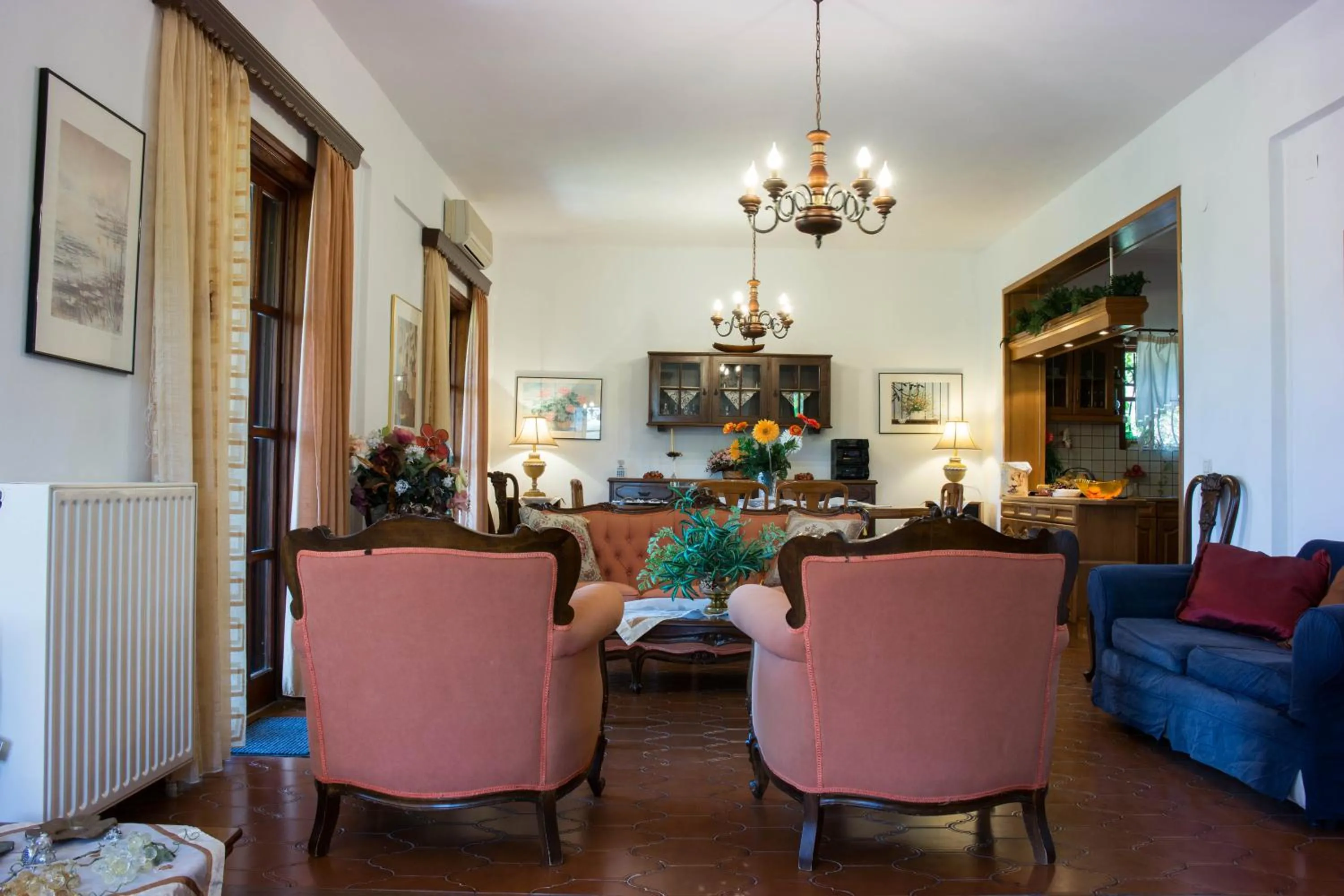 Living room in Alexandra Villa Stalos