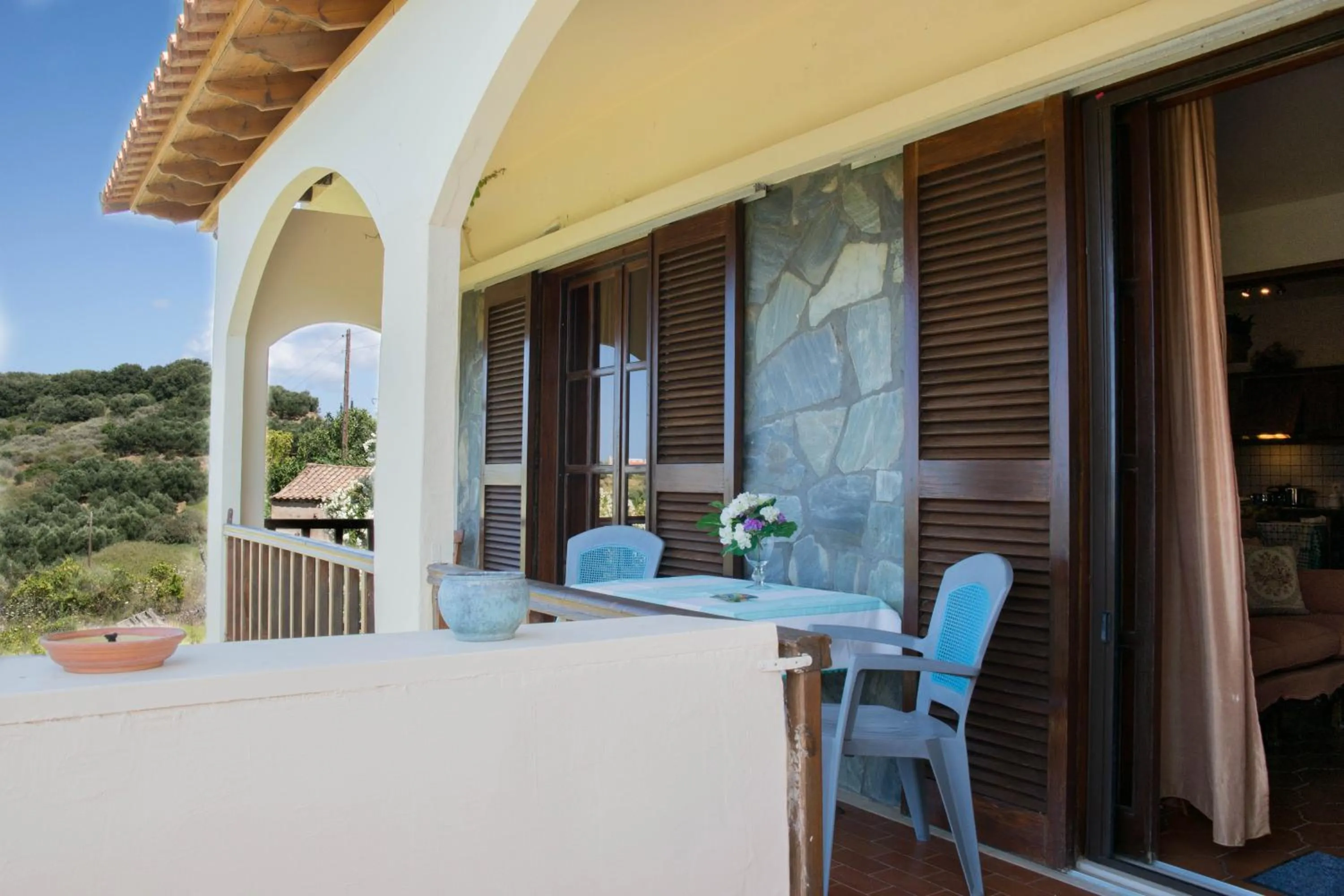 Patio in Alexandra Villa Stalos