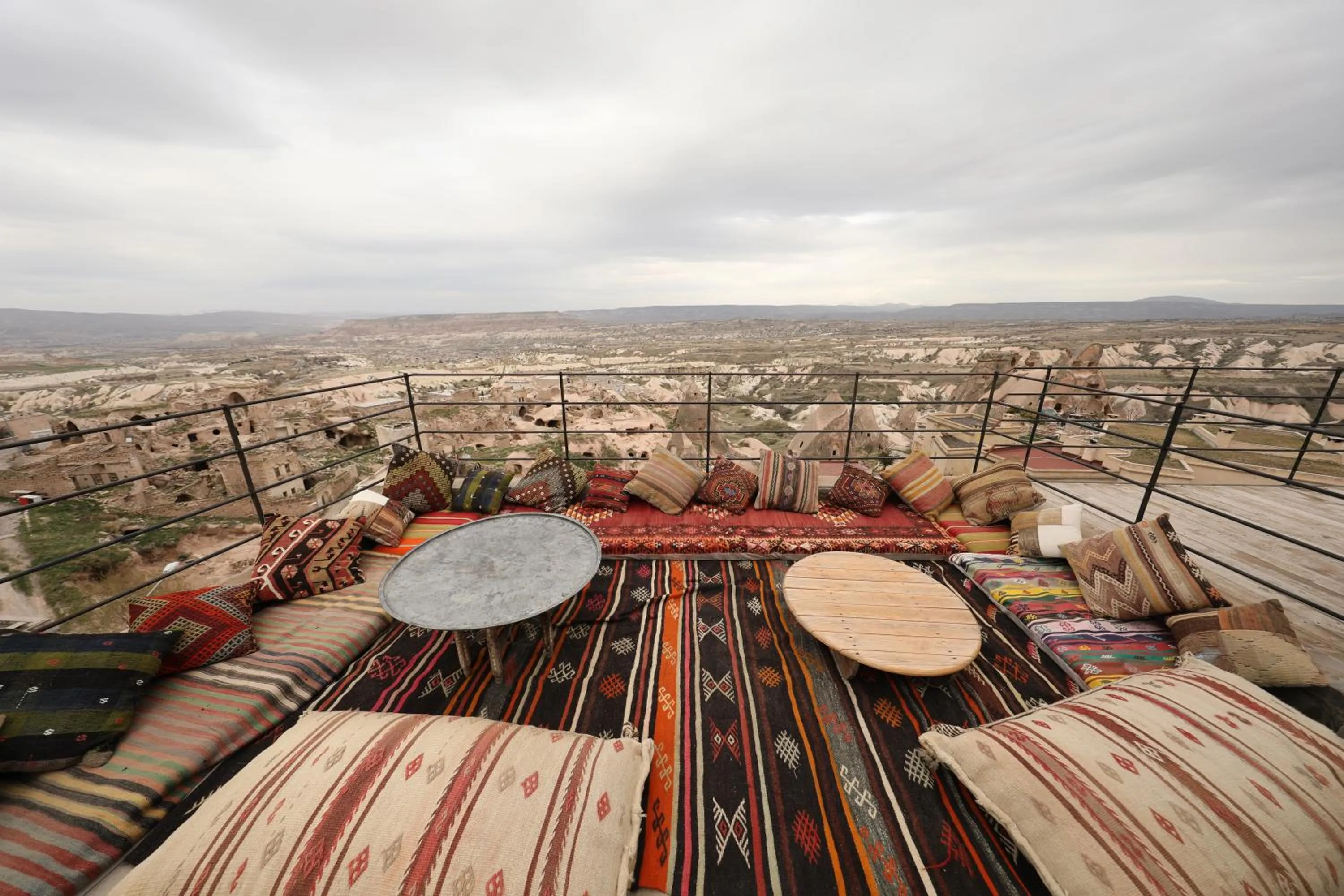 Bird's eye view in Helike Cave Suites
