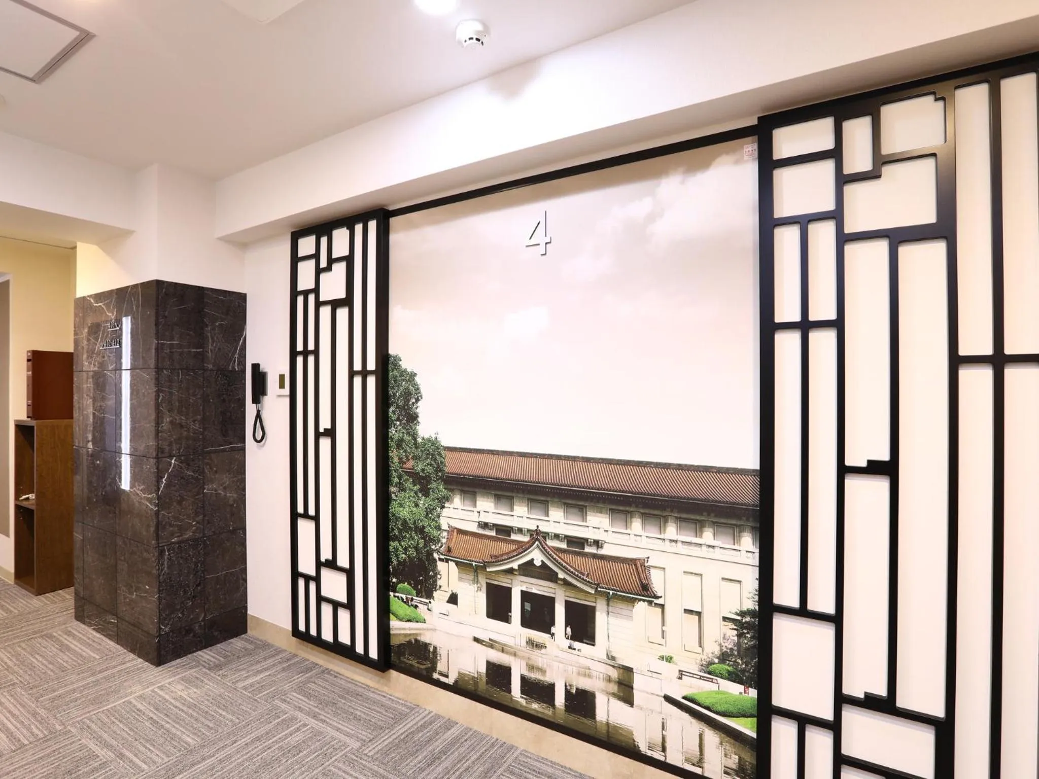 Decorative detail in Hotel Wing International Select Ueno Okachimachi