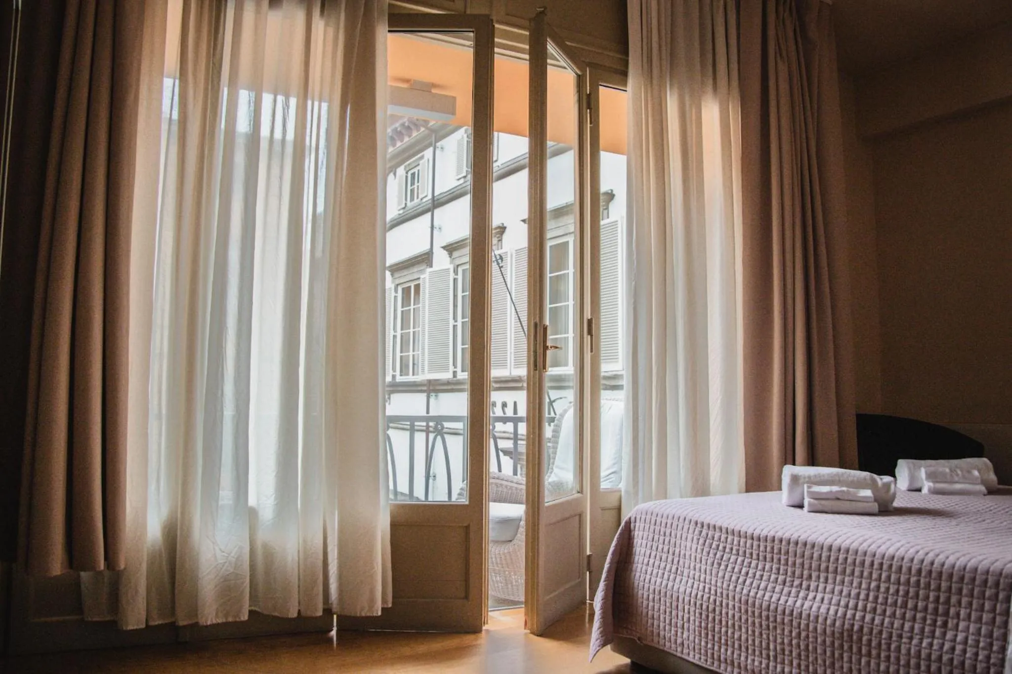 Balcony/Terrace, Bed in Casa Paolina