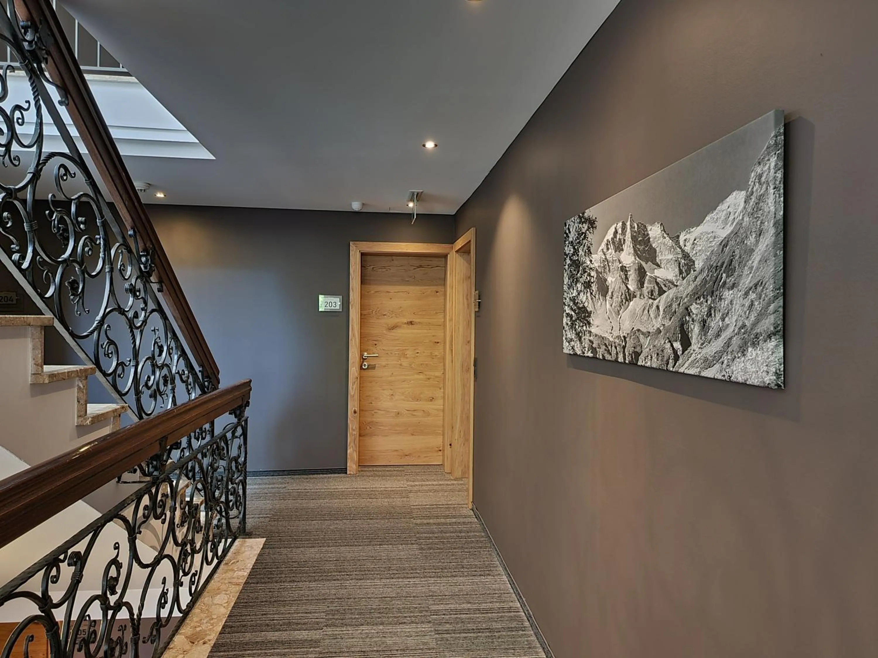 Floor plan in Hotel Alpina