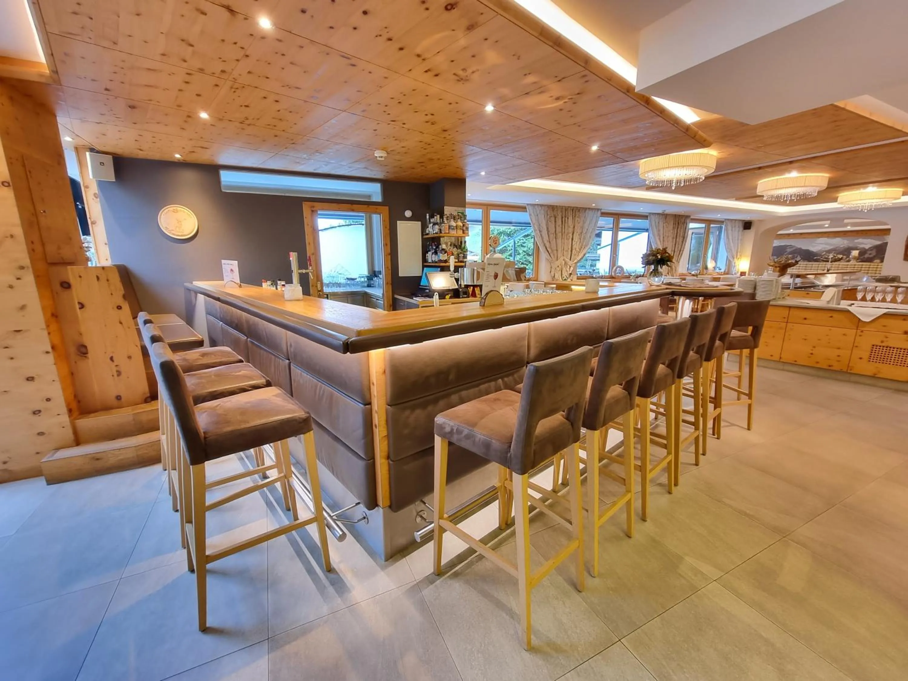 Lounge or bar in Hotel Alpina