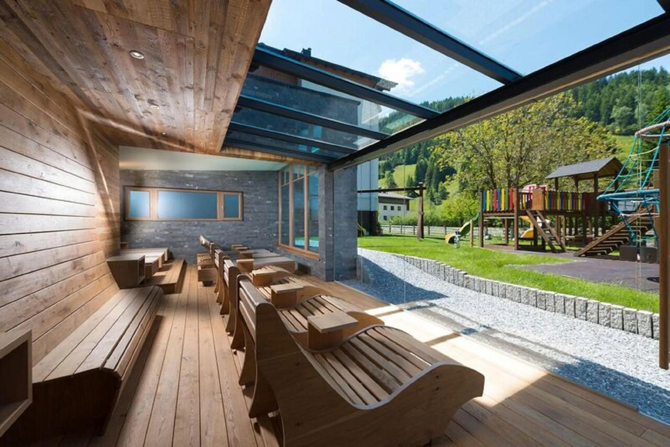 Garden in Hotel Alpina