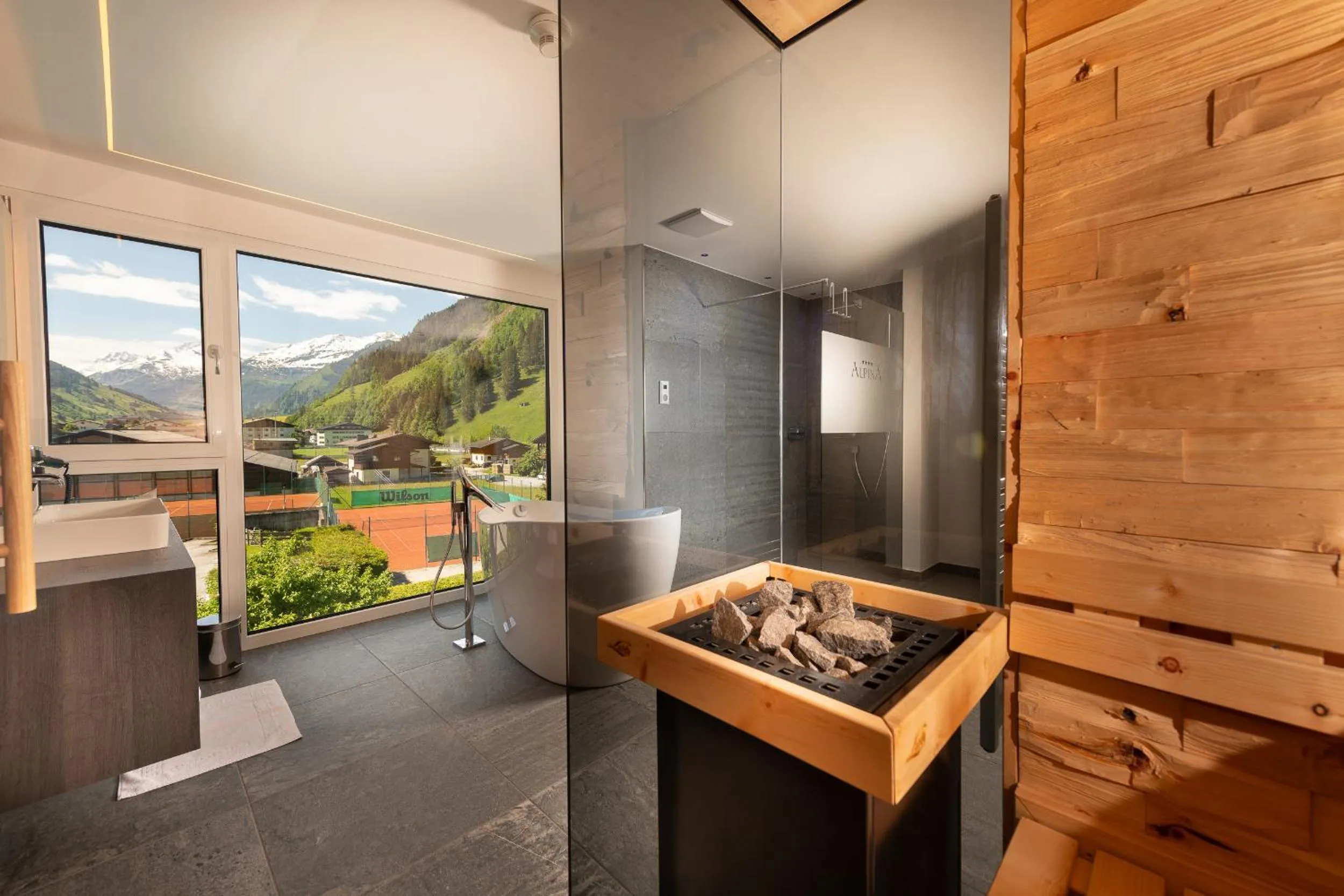 Sauna in Hotel Alpina