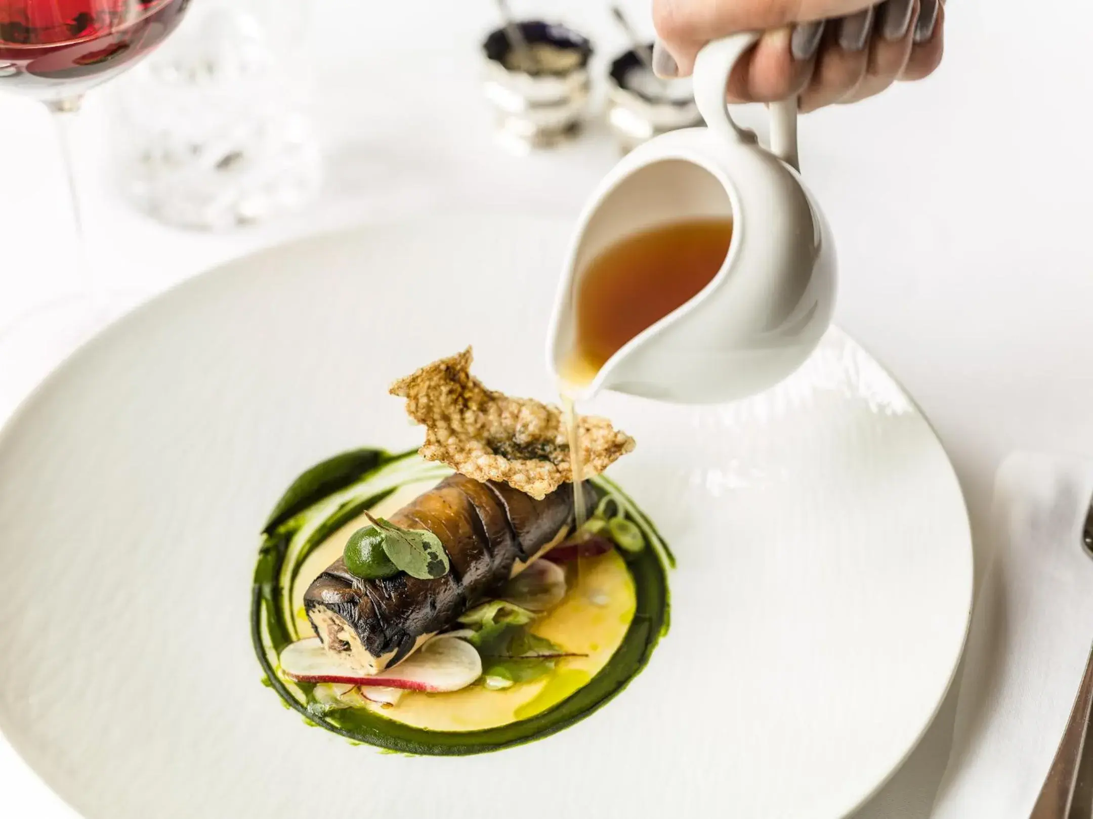 Food close-up in Palé Hall Food close-up in Palé Hall