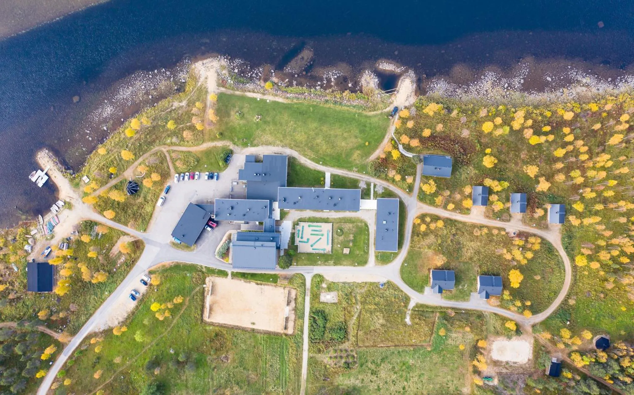 Bird's eye view in Youth Center Vasatokka