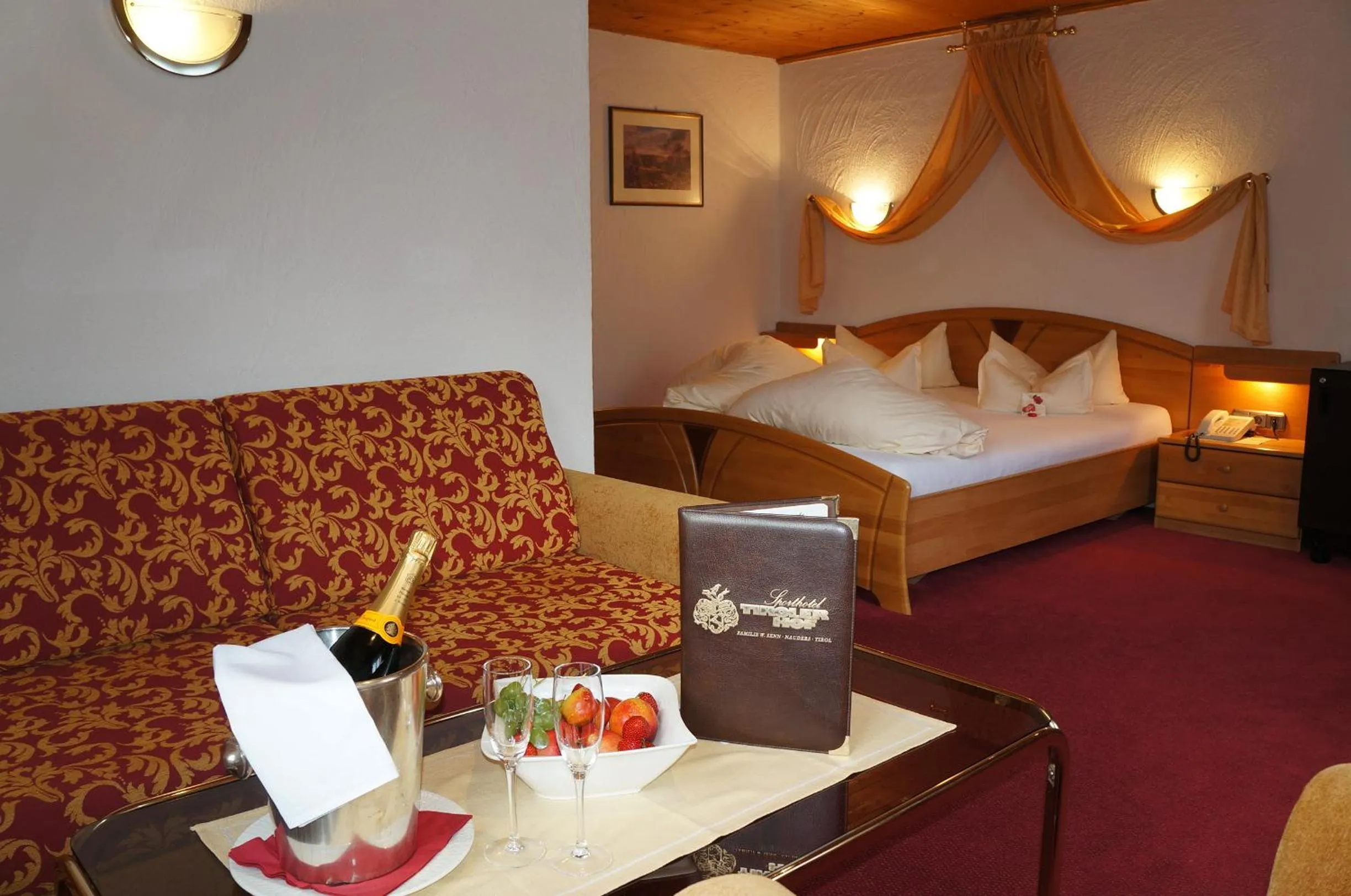 Photo of the whole room, Bed in Beauty & Wellness Hotel Tirolerhof